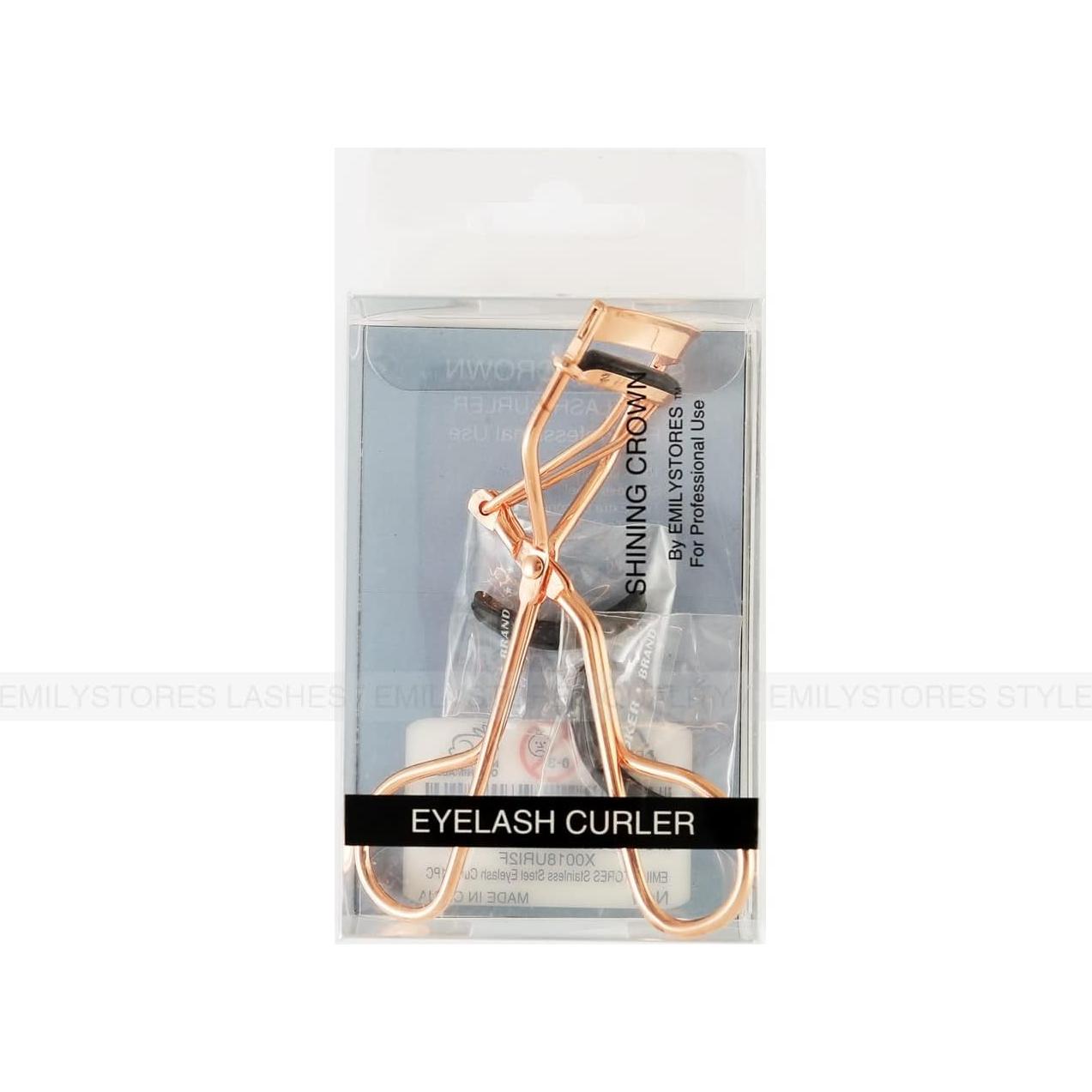 Rizador de Pestañas Profesional EMILYSTORES Dorado con Almohadillas