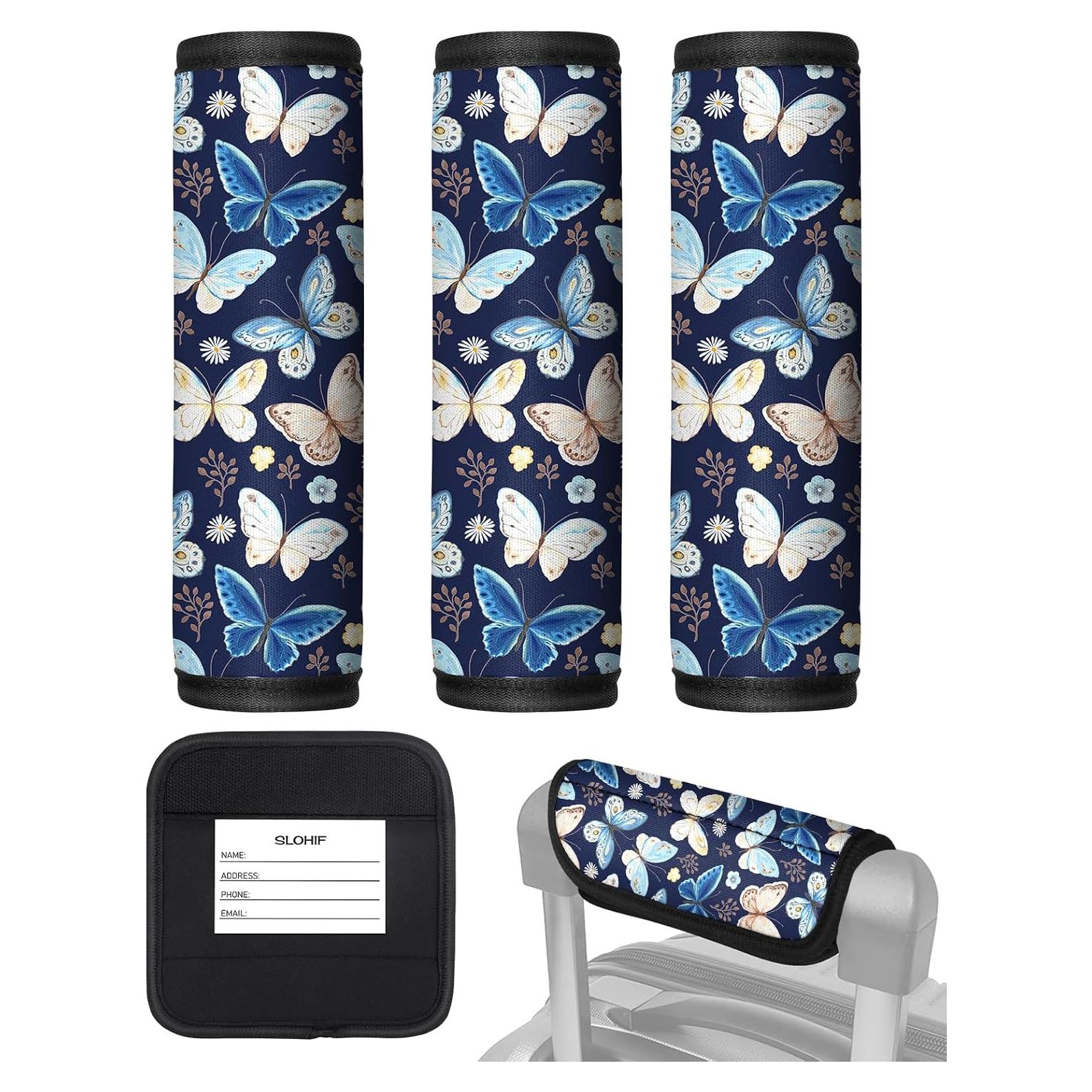 Funda de Mango de Equipaje Slohif Mariposa 3 Pcs Neopreno