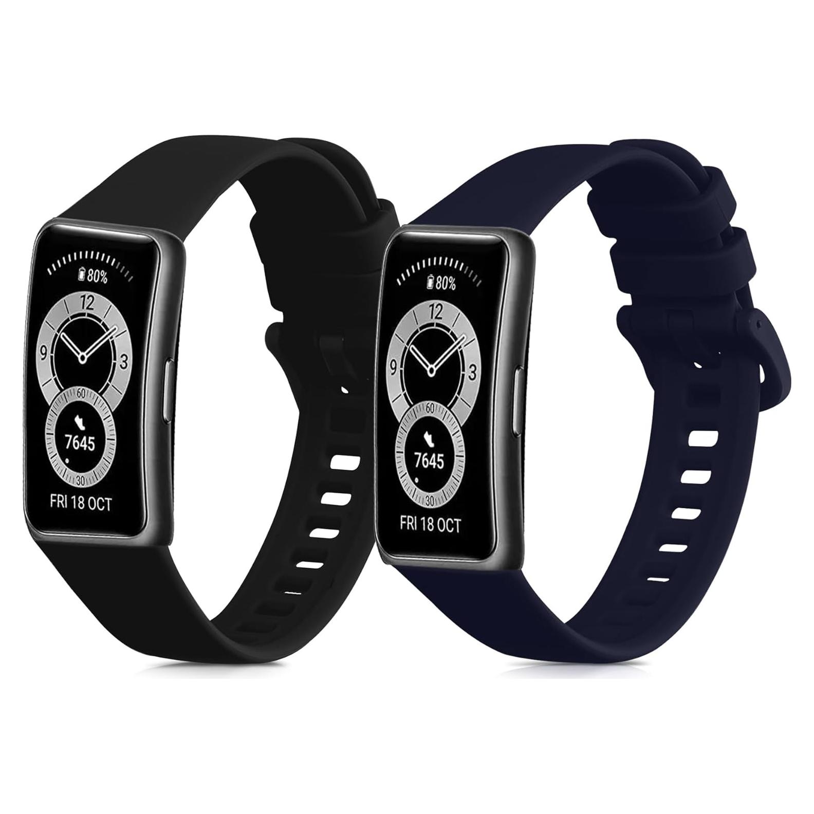 Correas de Silicona KW-Commerce para Huawei Band 10/9/8 - 2 Piezas