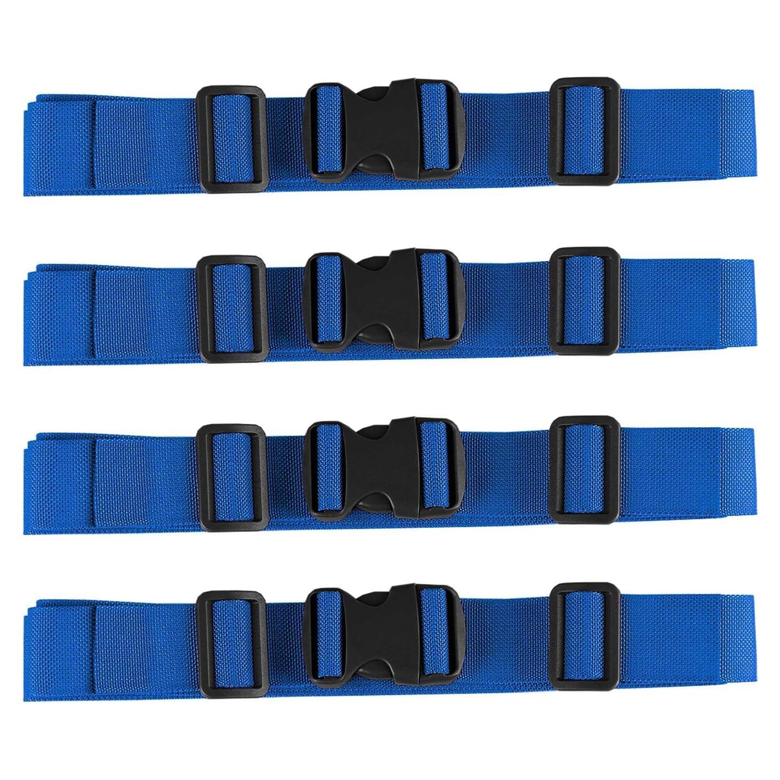 Correas de Equipaje Utilitarias MAGARROW 3.81 cm x 0.97 m Azul - Paquete de 4