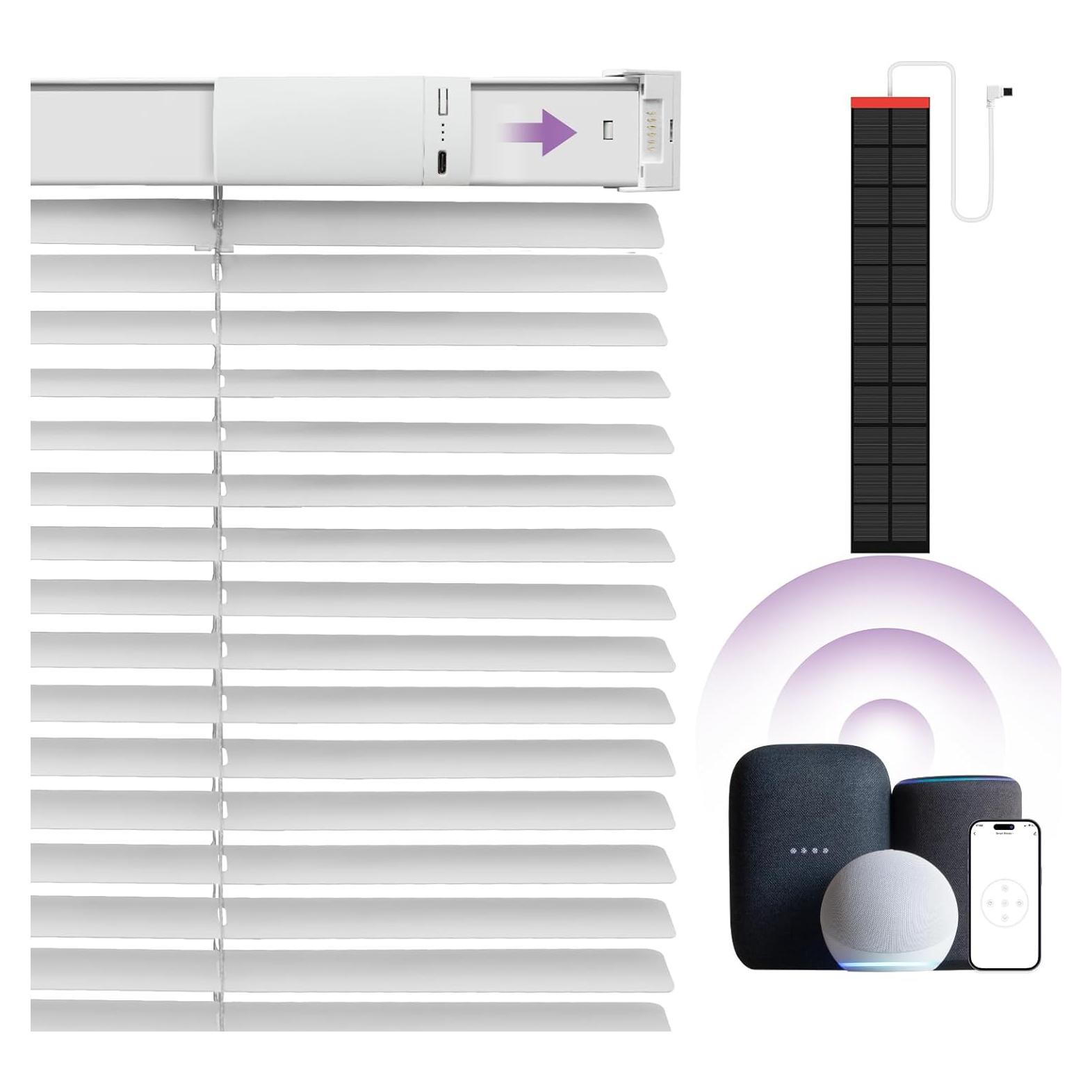 Persianas Motorizadas Hapadif 63.5x162.6cm Solar Control Remoto