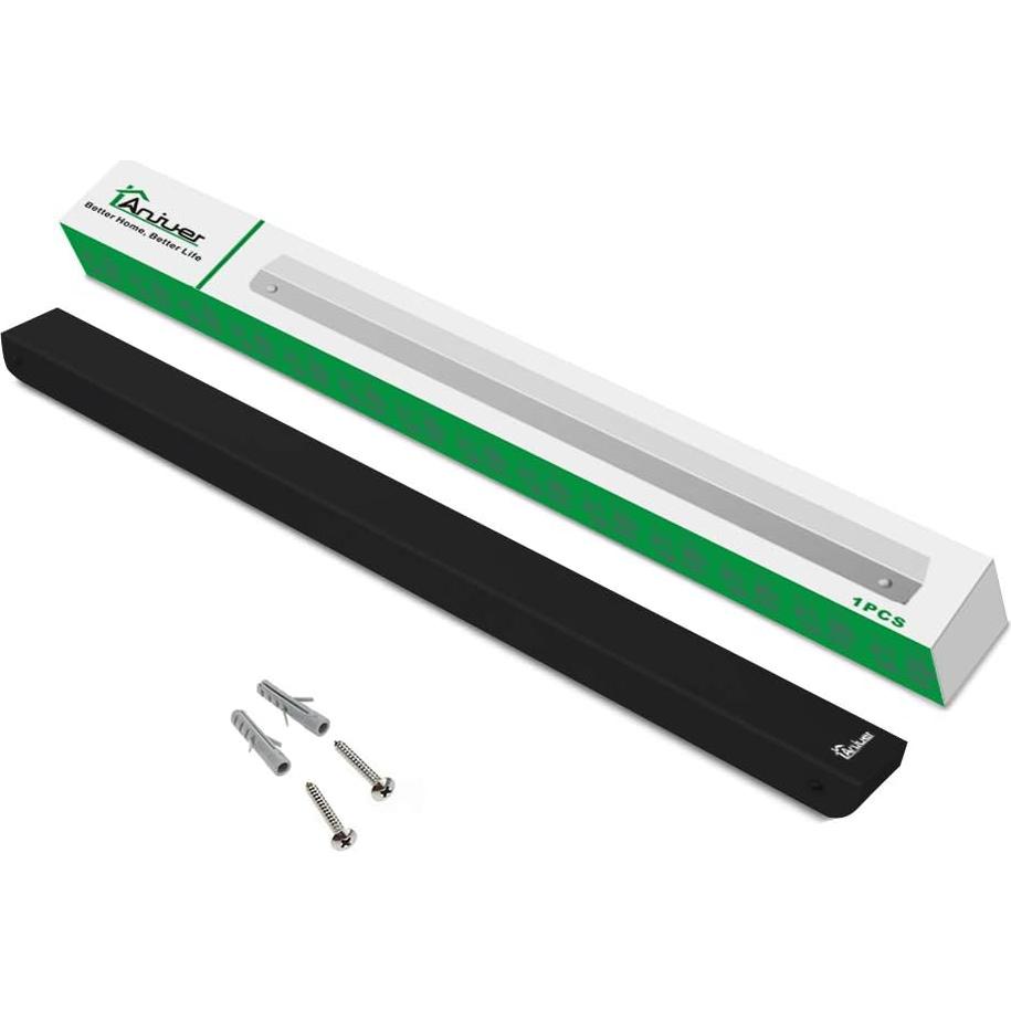 Perchero Plegable de Pared Anjuer - Aluminio Negro 32x29 cm