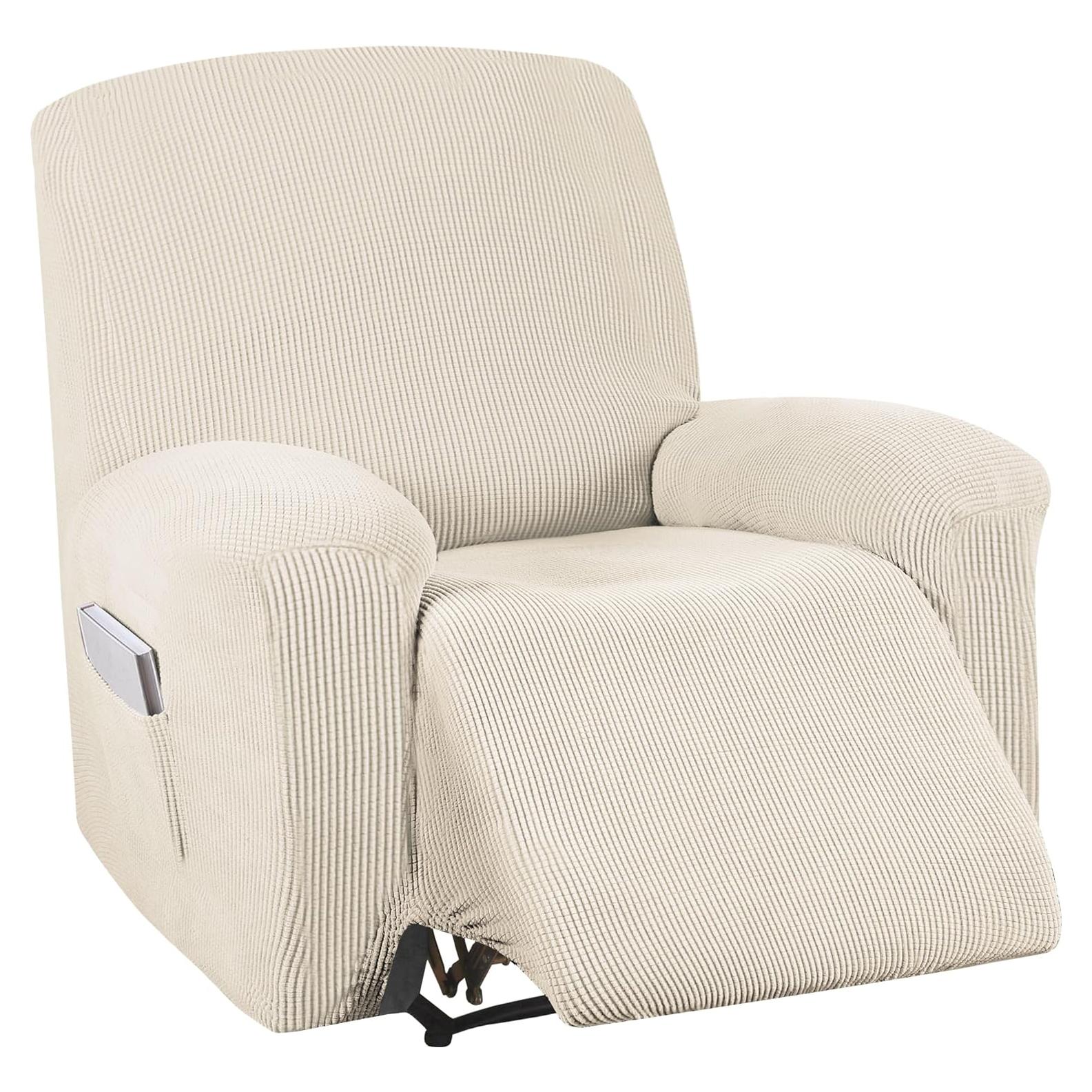 Funda de Sillón Recliner Turquoize Jacquard Beige Biscotti