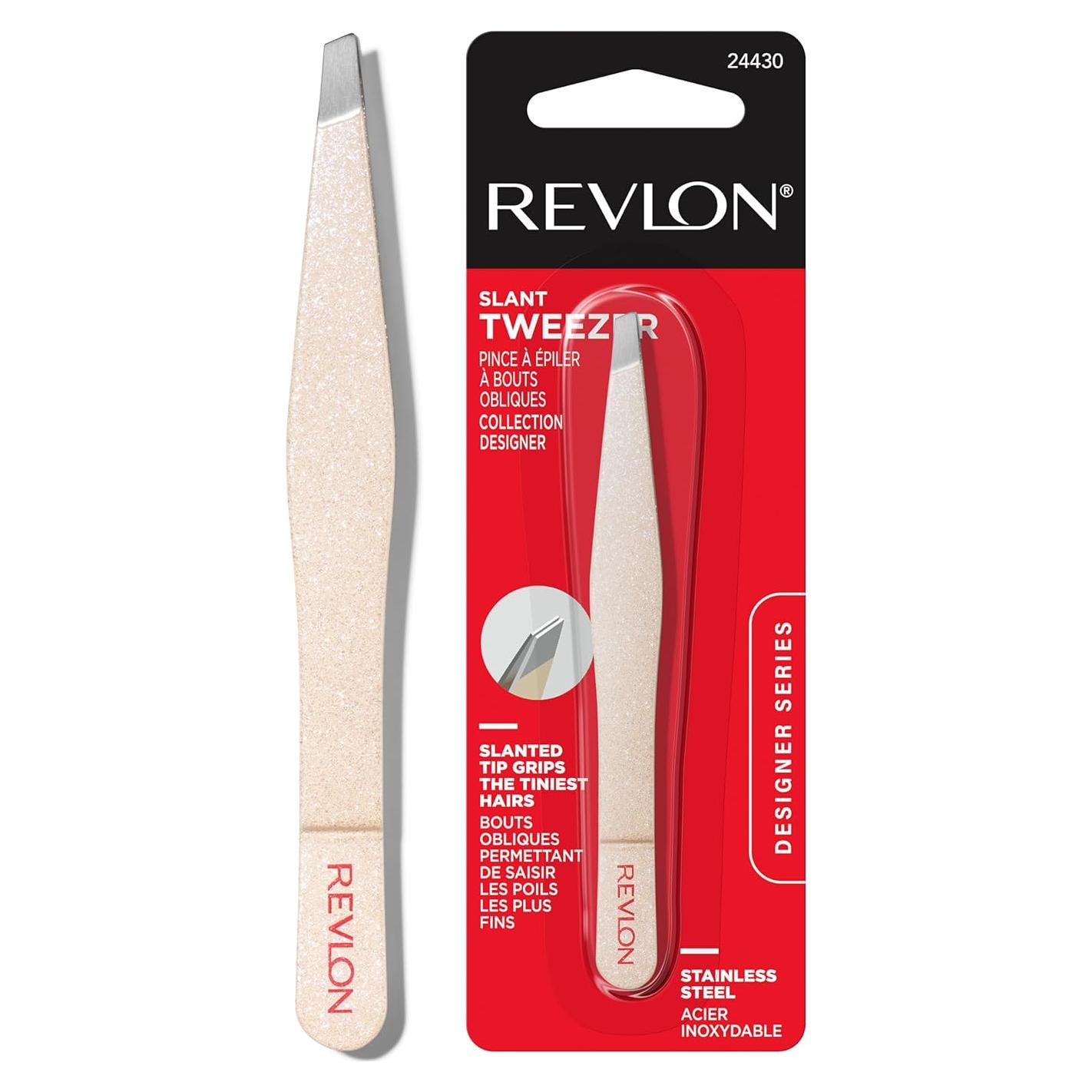 Pinzas en Ángulo Revlon Designer - Precisión Acero Inoxidable