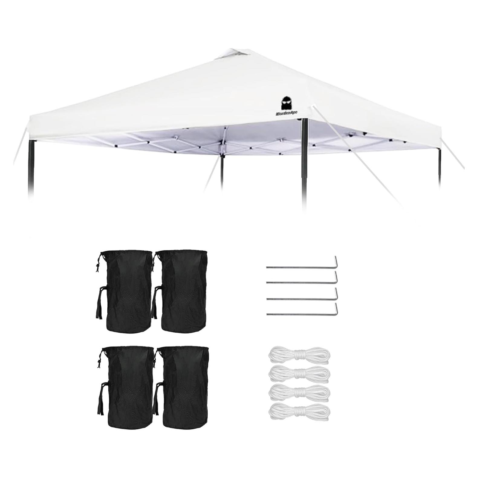 Cubierta Superior Canopy MordenApe 3x3m Blanca Impermeable