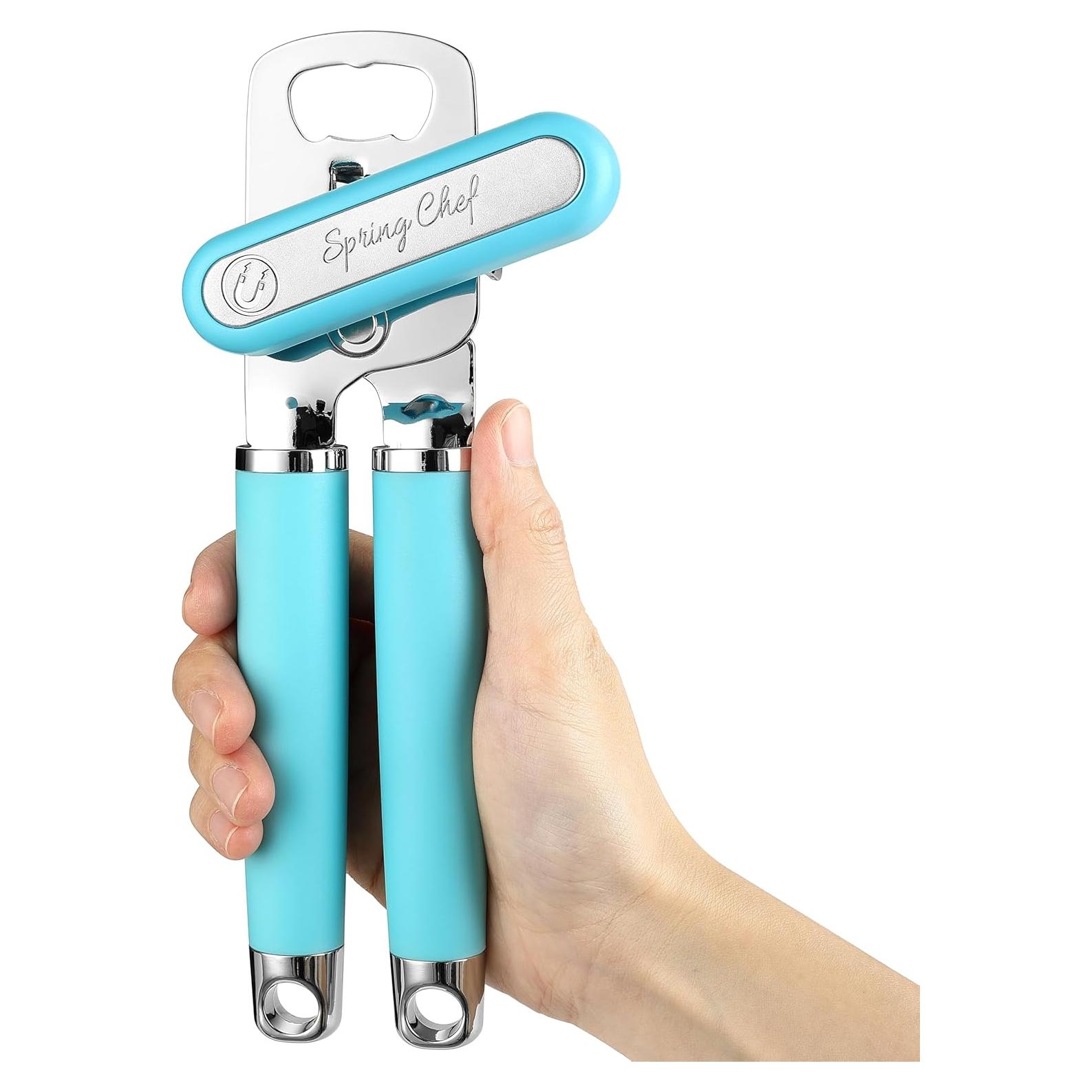 Abrelatas Manual Spring Chef Acero Inoxidable 22.23 cm Aqua Sky