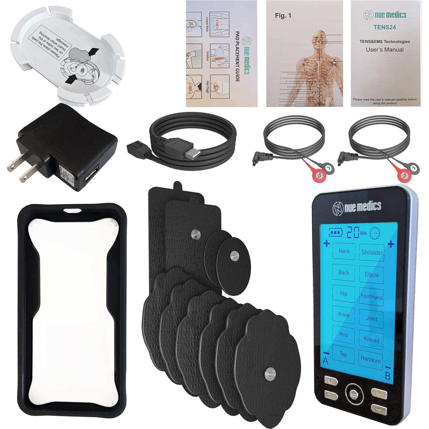 Máquina de Masaje TENS NueMedics 24 Modos Recargable