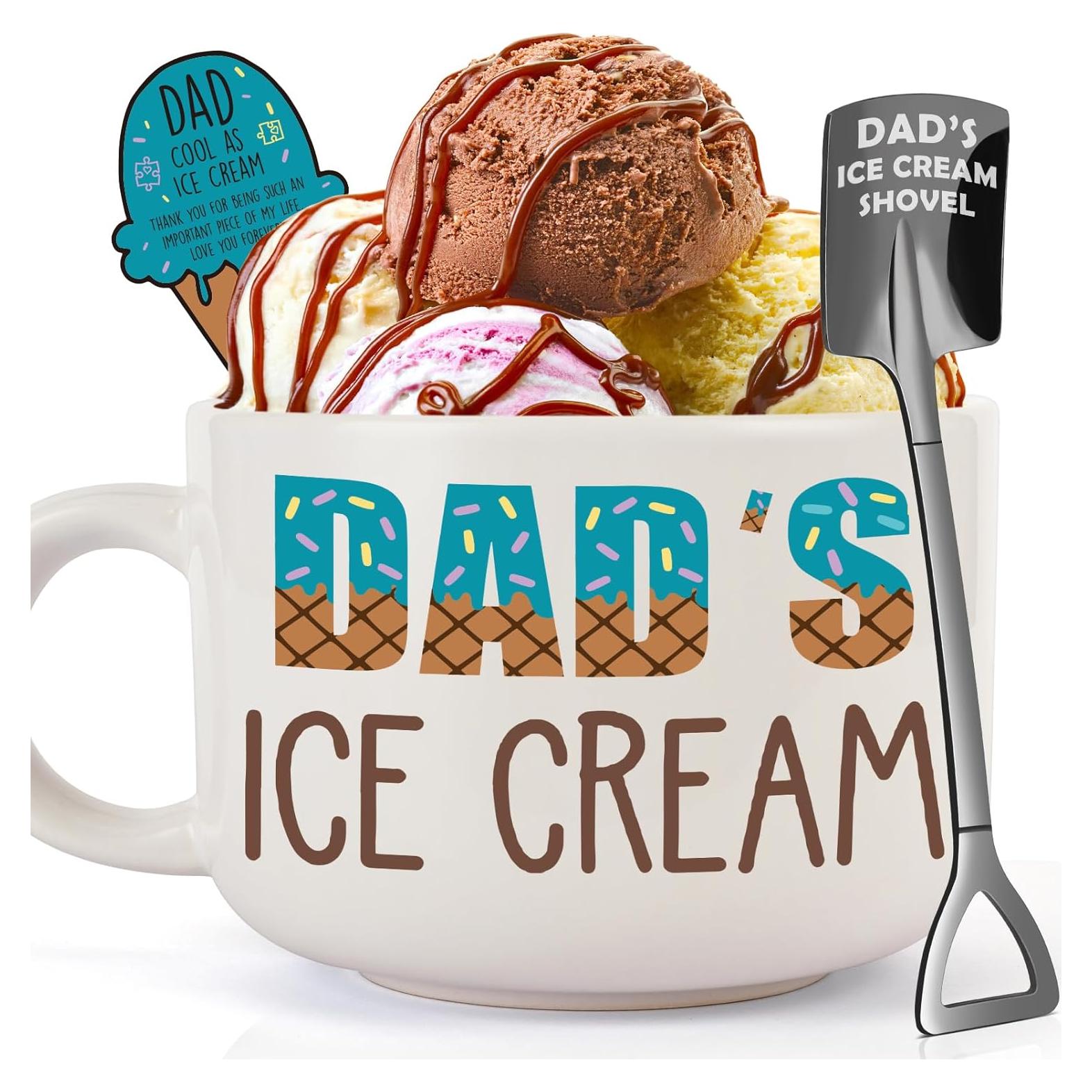Set de Tazón de Helado y Pala YUEYUQIU para Papá 600ml