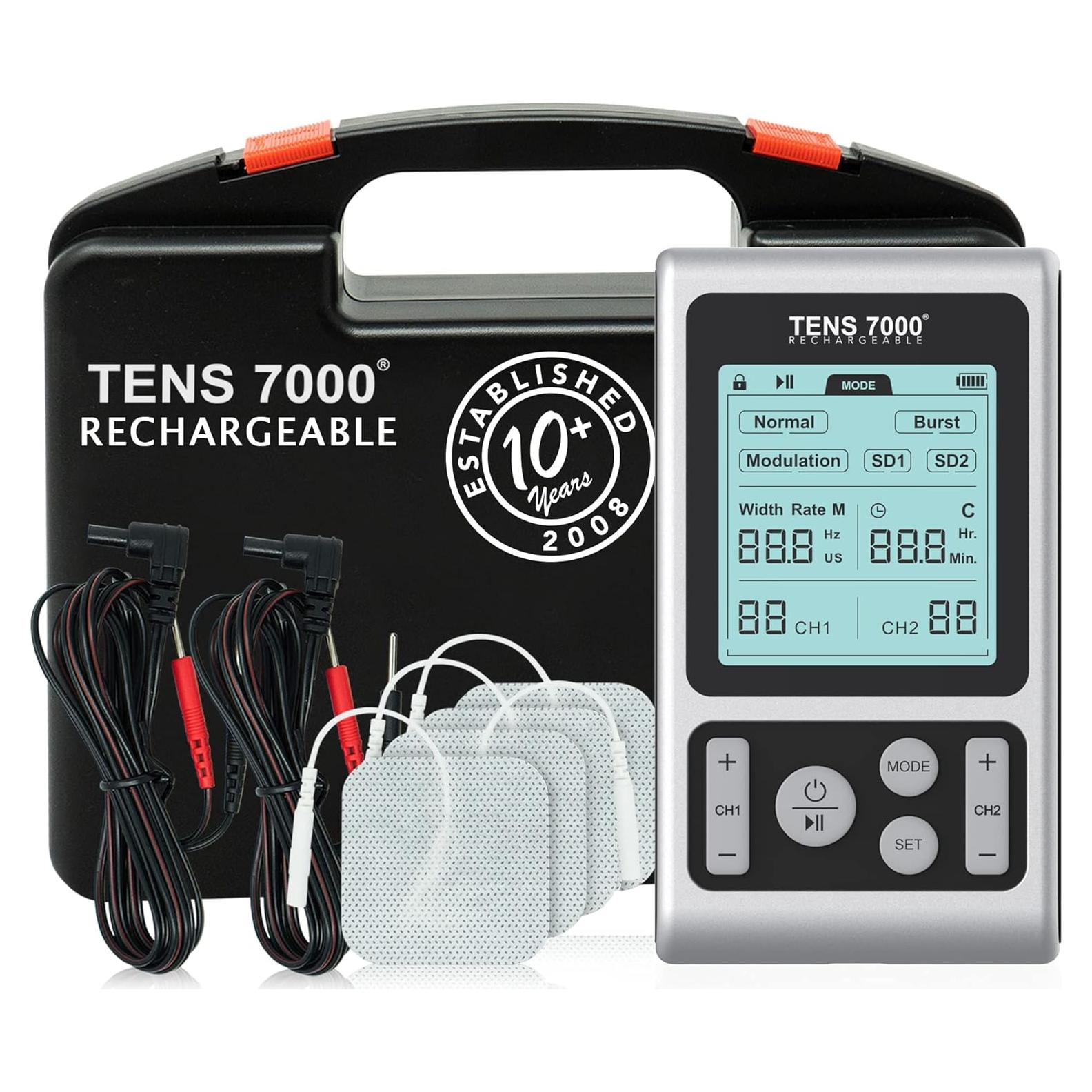 Estimulador Muscular TENS 7000 Compass Health Alivio Dolor