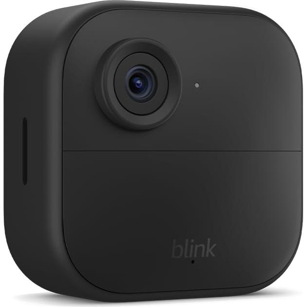 Blink Outdoor 4 (newest model), Wireless smart security camera, two-year battery, 1080p HD day and infrared night live view, two-way talk – 1 camera system