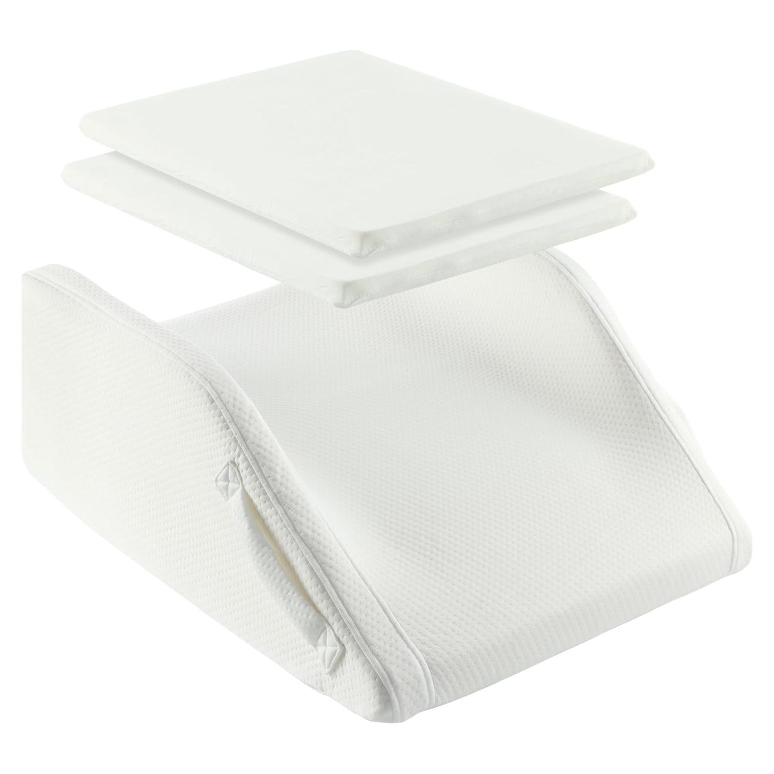 Cojín de Elevación de Piernas Dobles PureComfort - Espuma Viscoelástica Ajustable