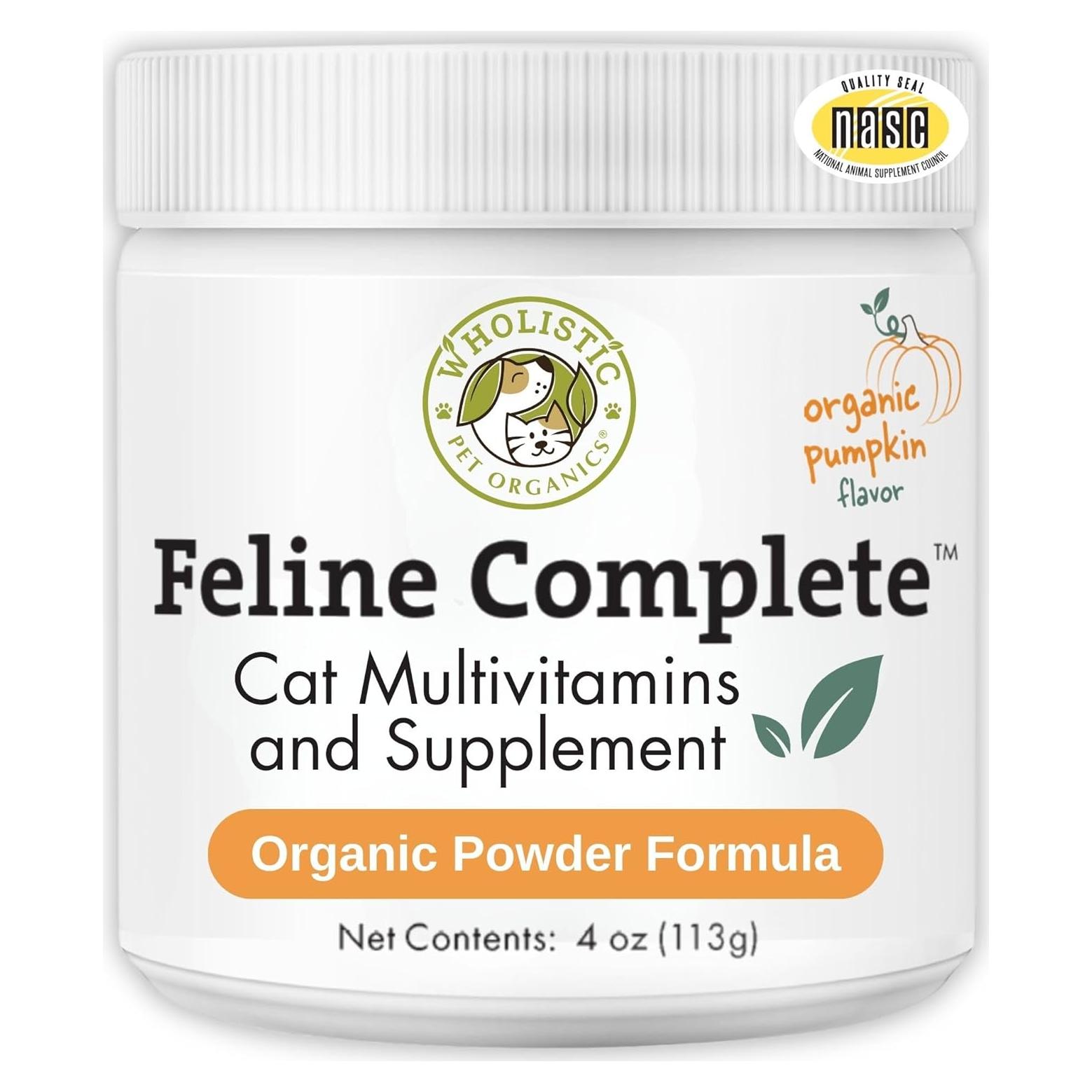 Suplemento Probiotico para Gatos Wholistic 113.4 g Calabaza Orgánica