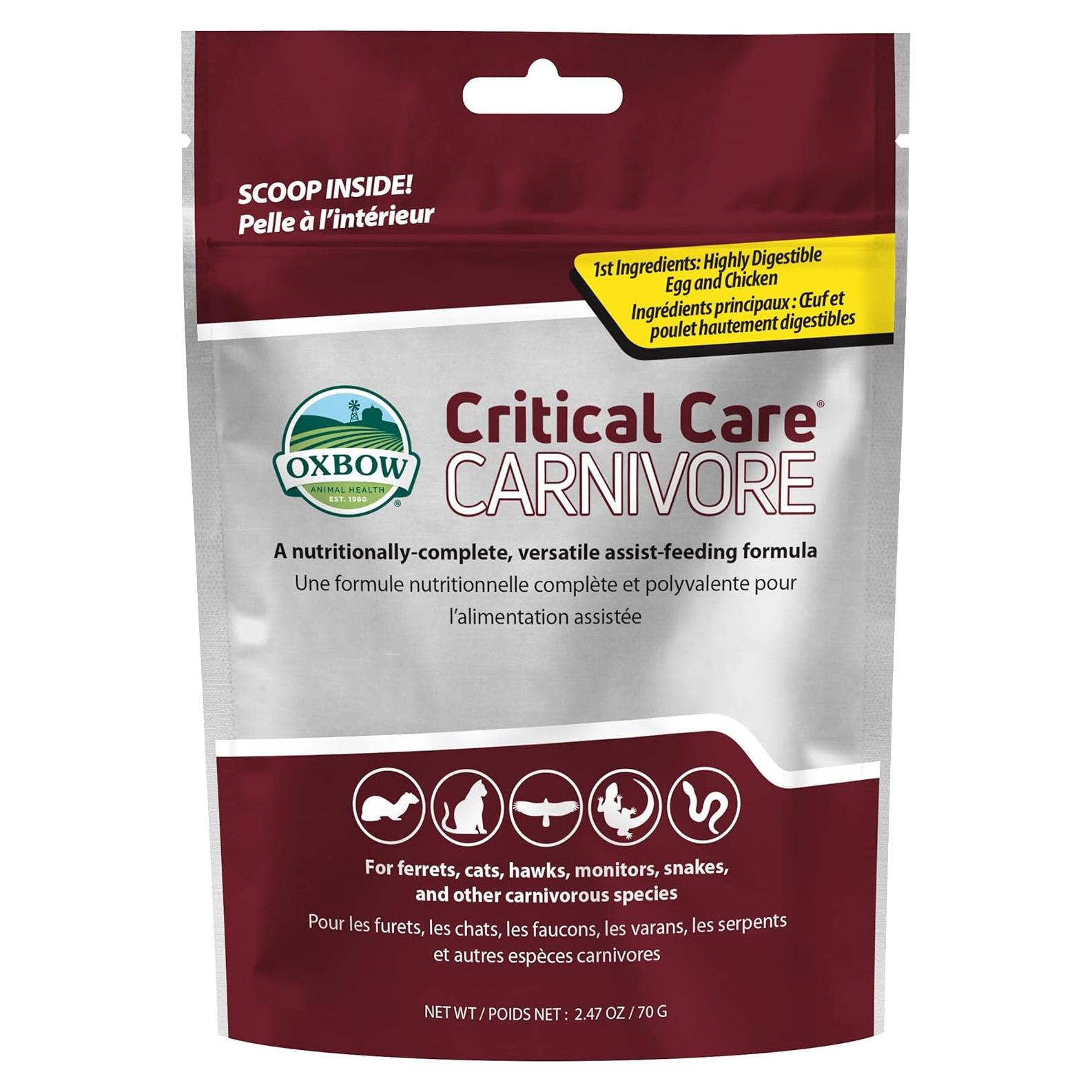 Alimento de Recuperación Oxbow Carnivore Care 70g para Gatos y Hurones
