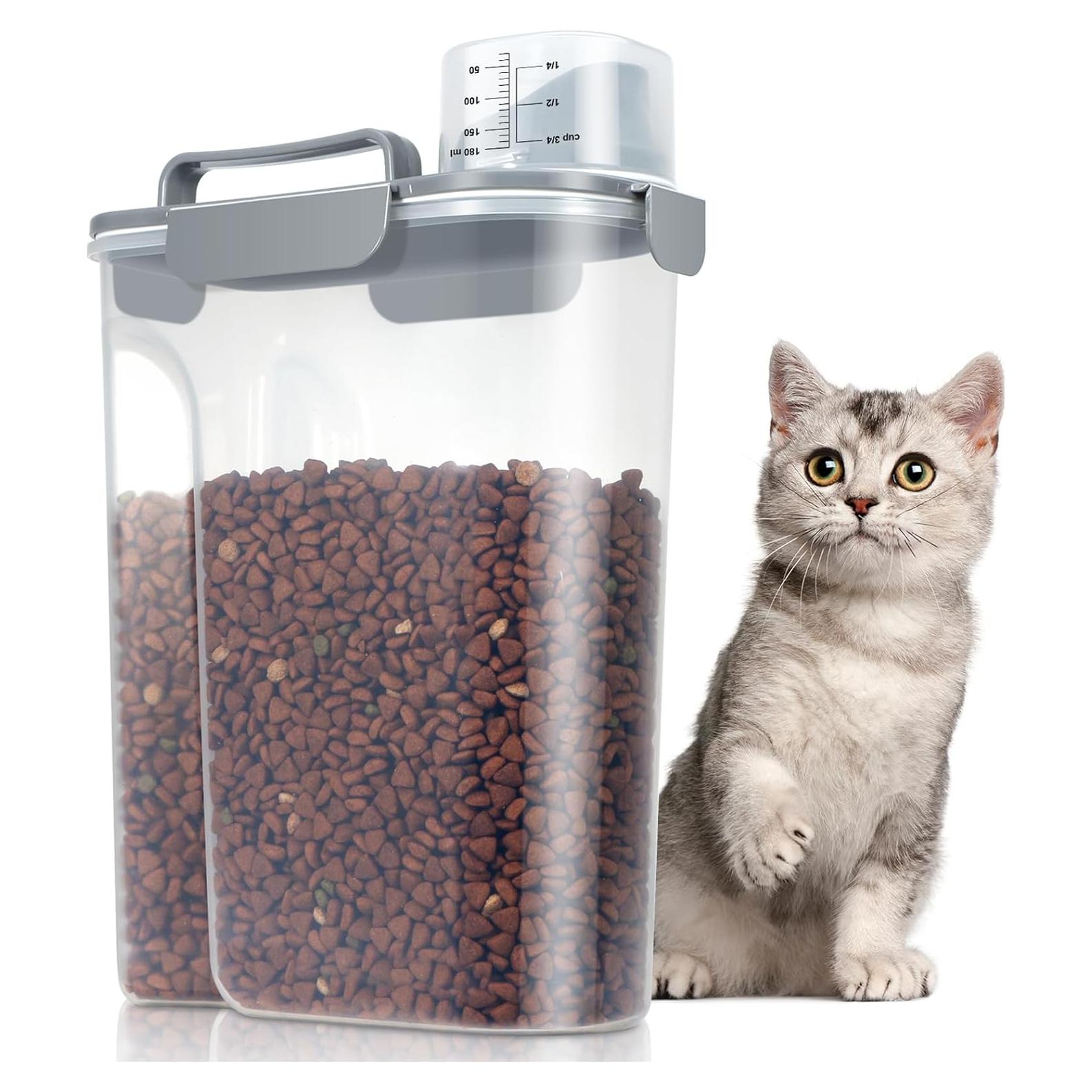 Contenedor de Alimentos para Mascotas TBMax 5L Hermético Gris