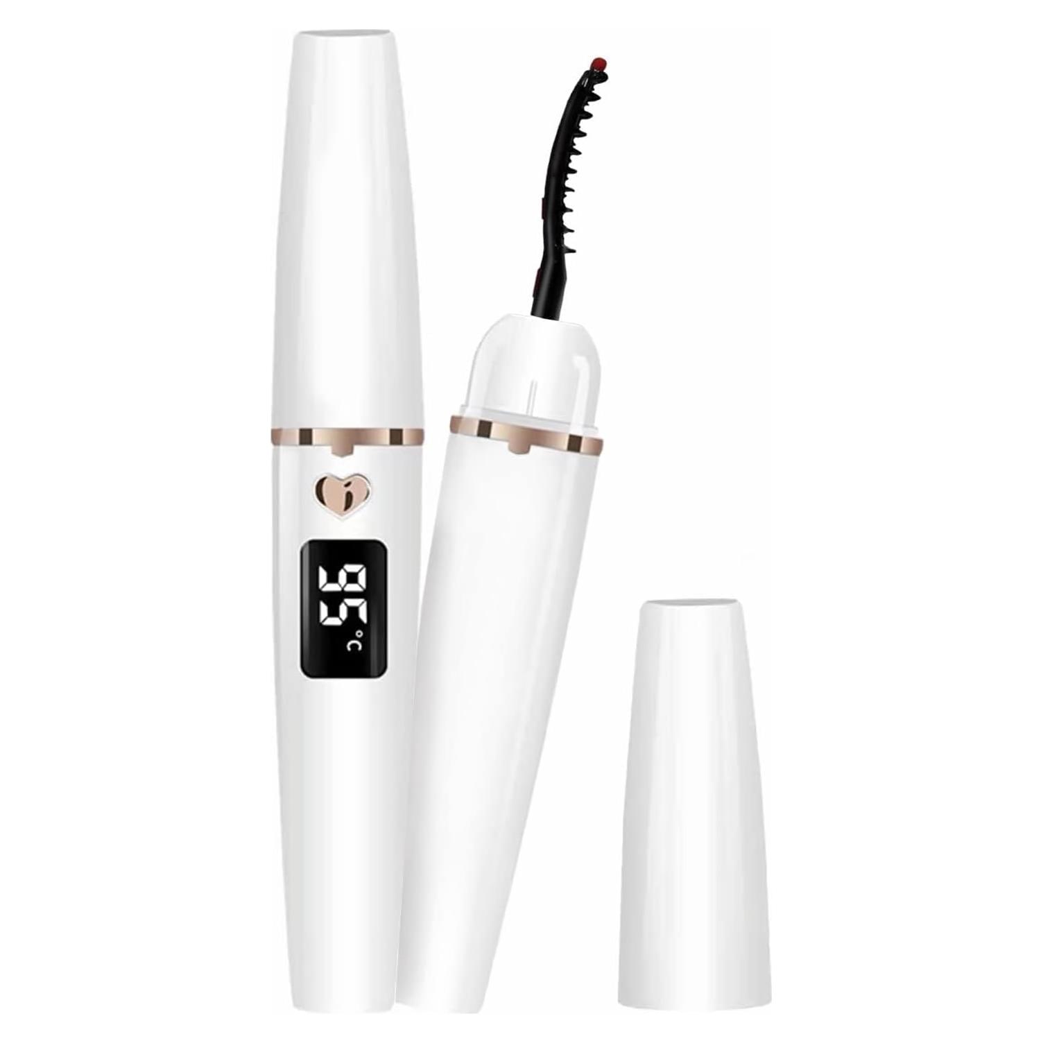 Rizador de Pestañas Eléctrico ZAPAL Blanco Oro 13.5cm