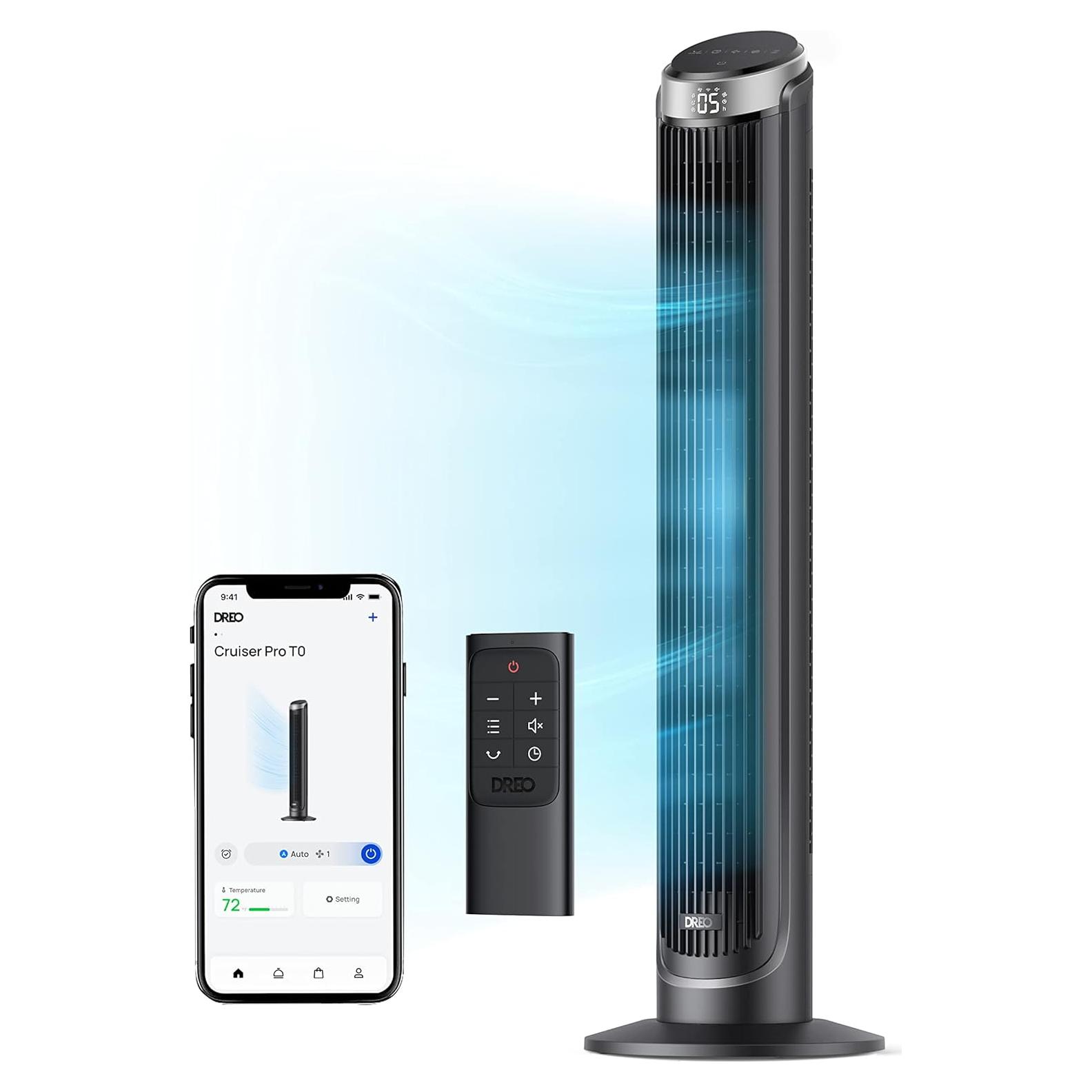 Ventilador Torre Dreo Cruiser Pro 101,6 cm Oscilante Control Remoto