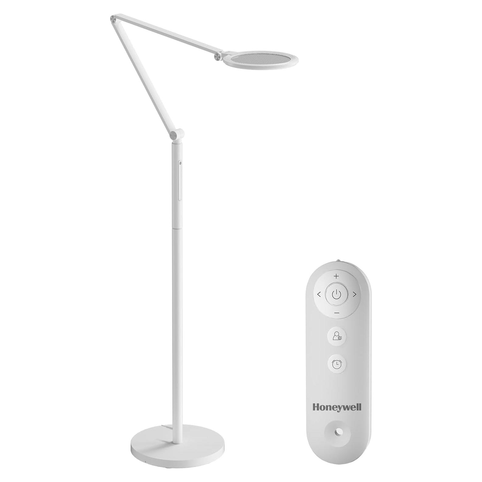 Lámpara de Pie LED Honeywell F01WT Regulable con Control Remoto