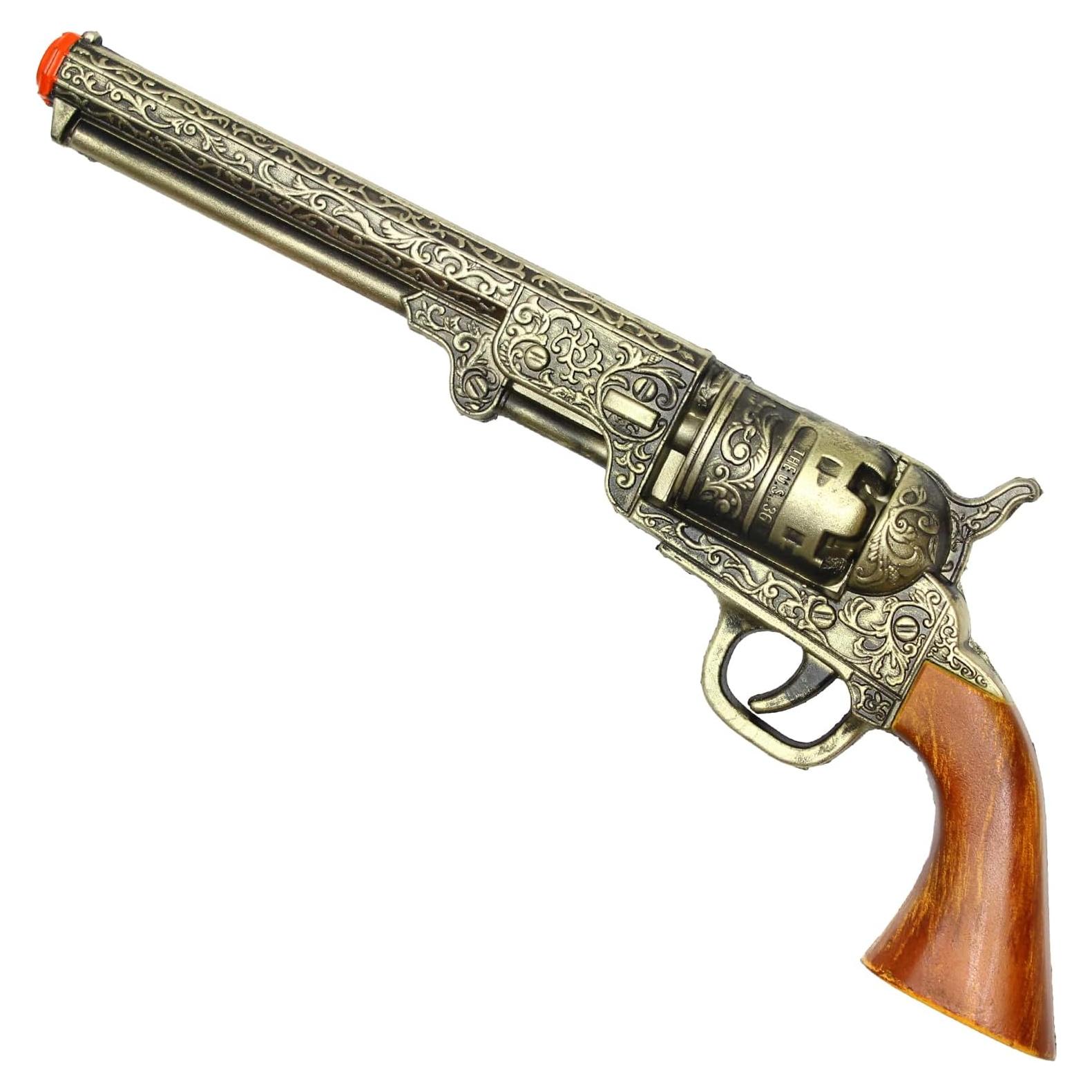 Revólver Decorativo de Espuma LALAPORT SMB-110 33 cm Oro