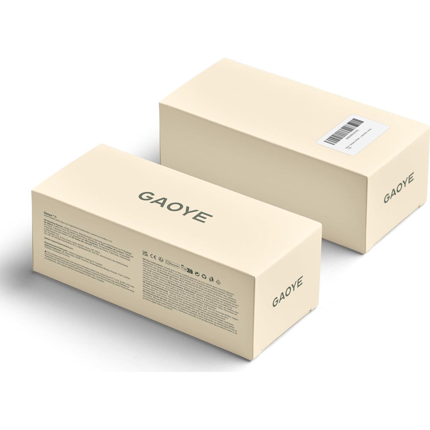 Gafas de lectura Gaoye 5 Pack Anti Luz Azul 1.5x