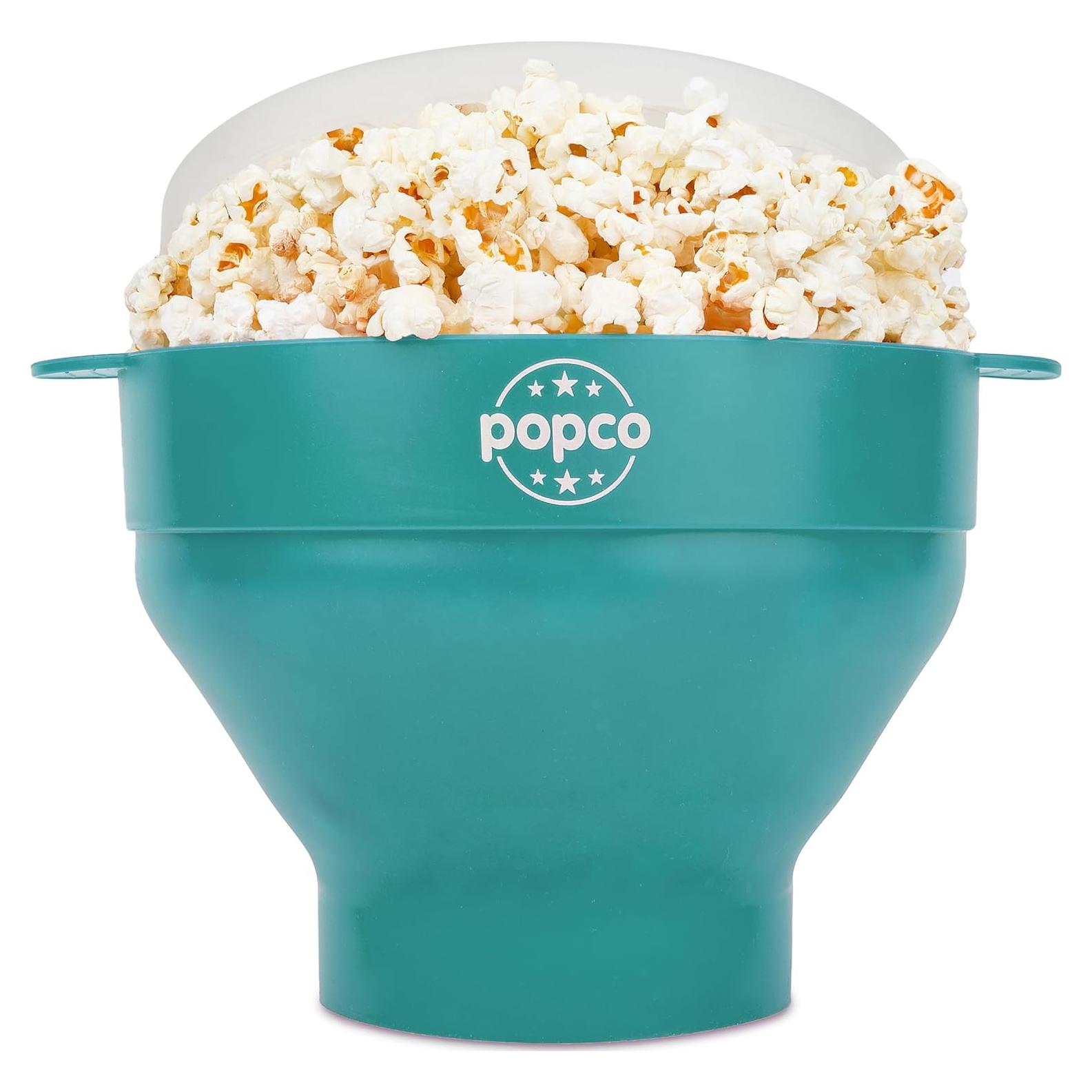 Hacedor de Palomitas Popco de Silicona Plegable 15 Tazas Aqua