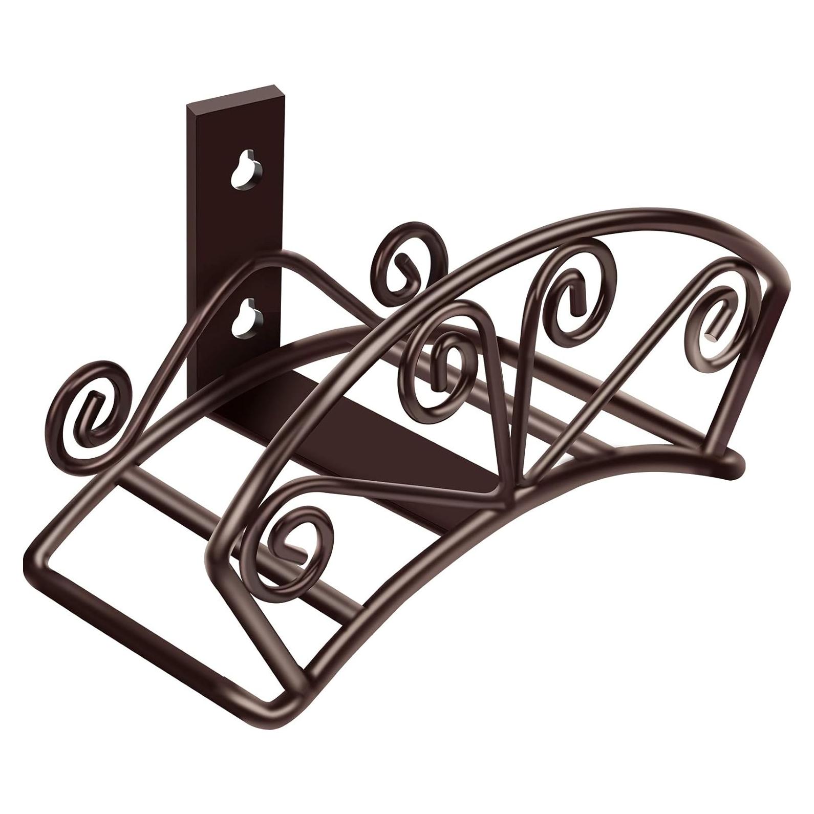 Soporte de Manguera de Jardín TomCare Montaje en Pared Bronce