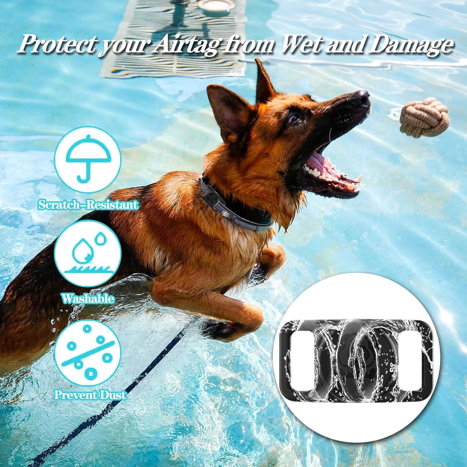 Soporte de Collar para Perro Rzttwl Impermeable para AirTag