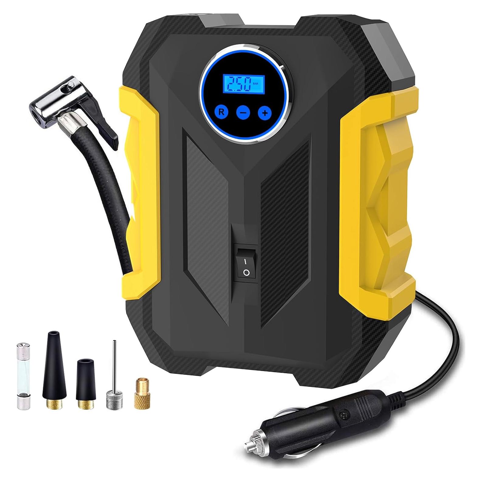 Compresor de Aire Digital Carsun CAP-001 12V 35L/min Amarillo