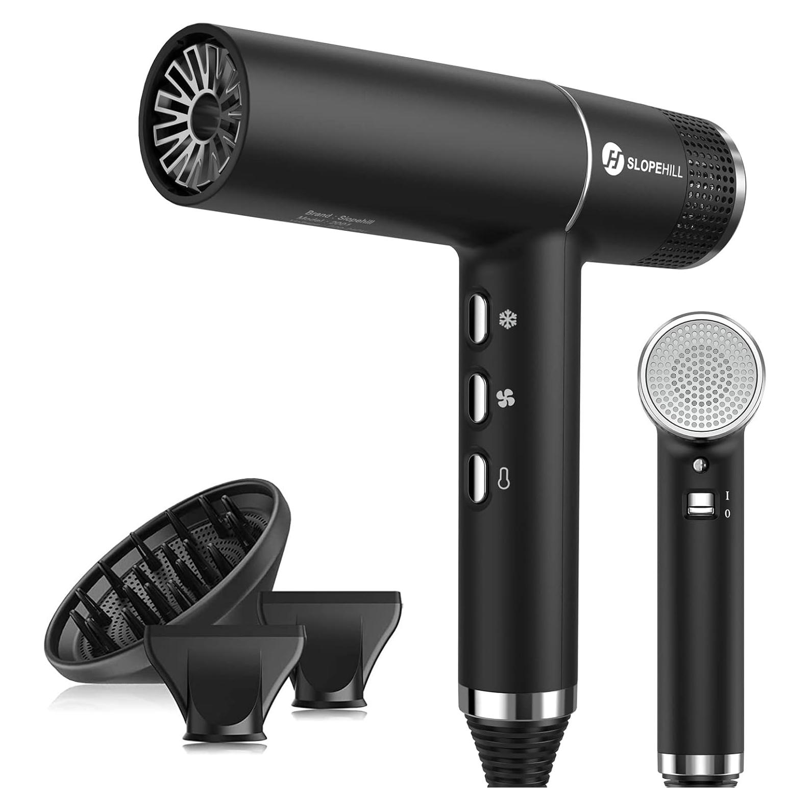 Secador de Pelo Slopehill Sin Escobillas Negro 1.12kg