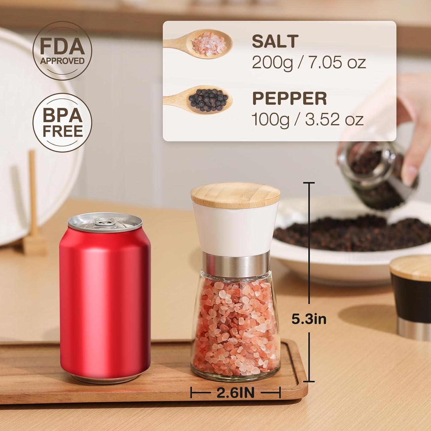 Juego de Molinillos de Sal y Pimienta VUCCHINI 170ml Manual