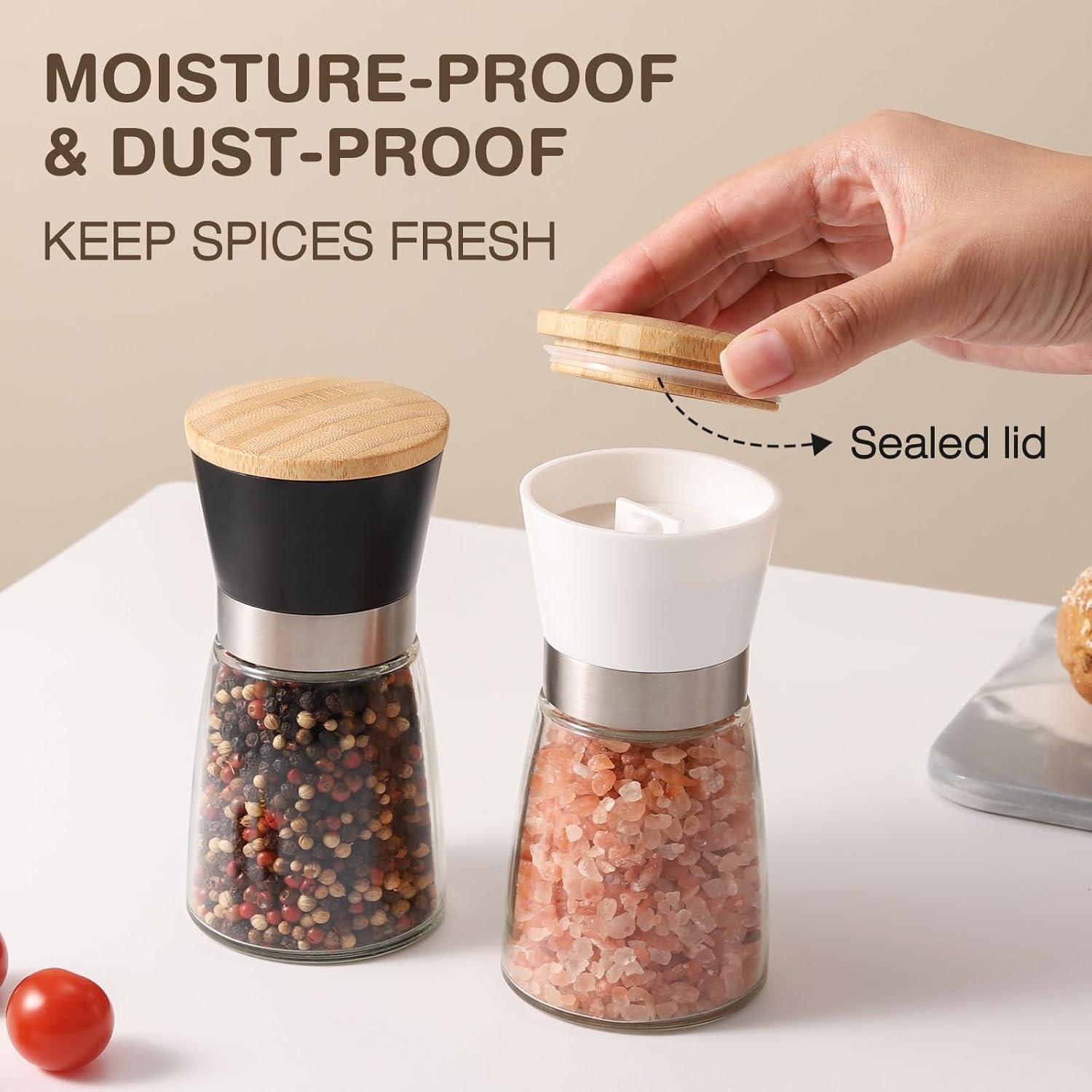 Juego de Molinillos de Sal y Pimienta VUCCHINI 170ml Manual