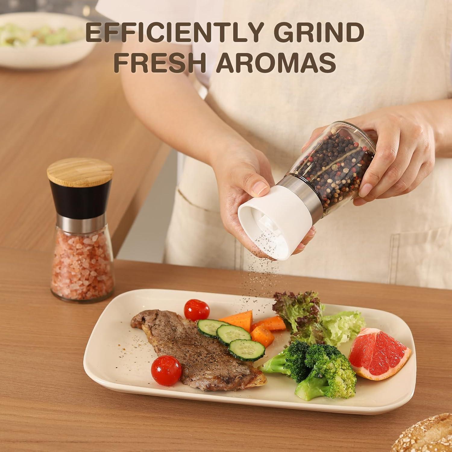 Juego de Molinillos de Sal y Pimienta VUCCHINI 170ml Manual