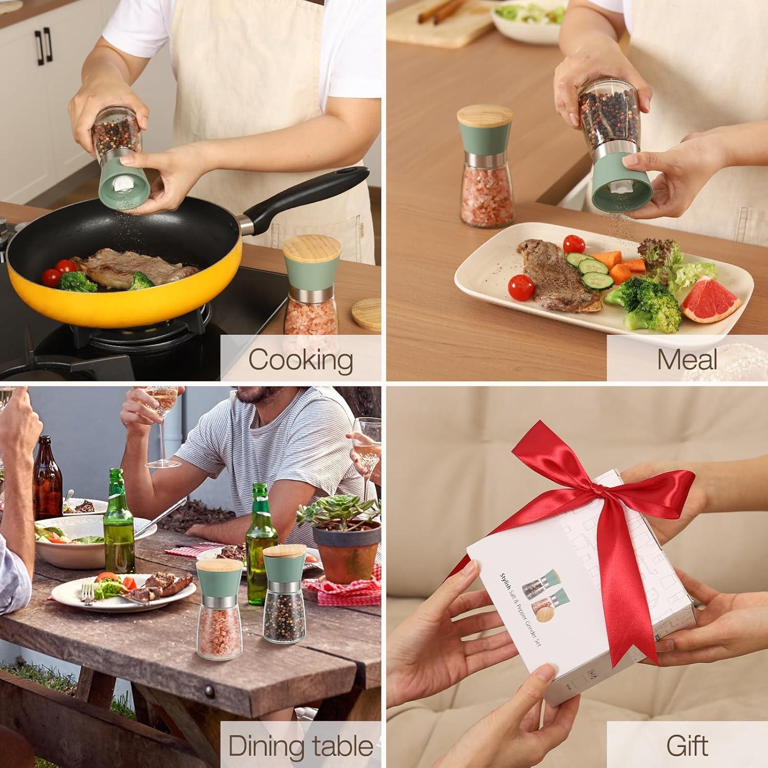 Juego de Molinillos de Sal y Pimienta VUCCHINI 170ml Manual