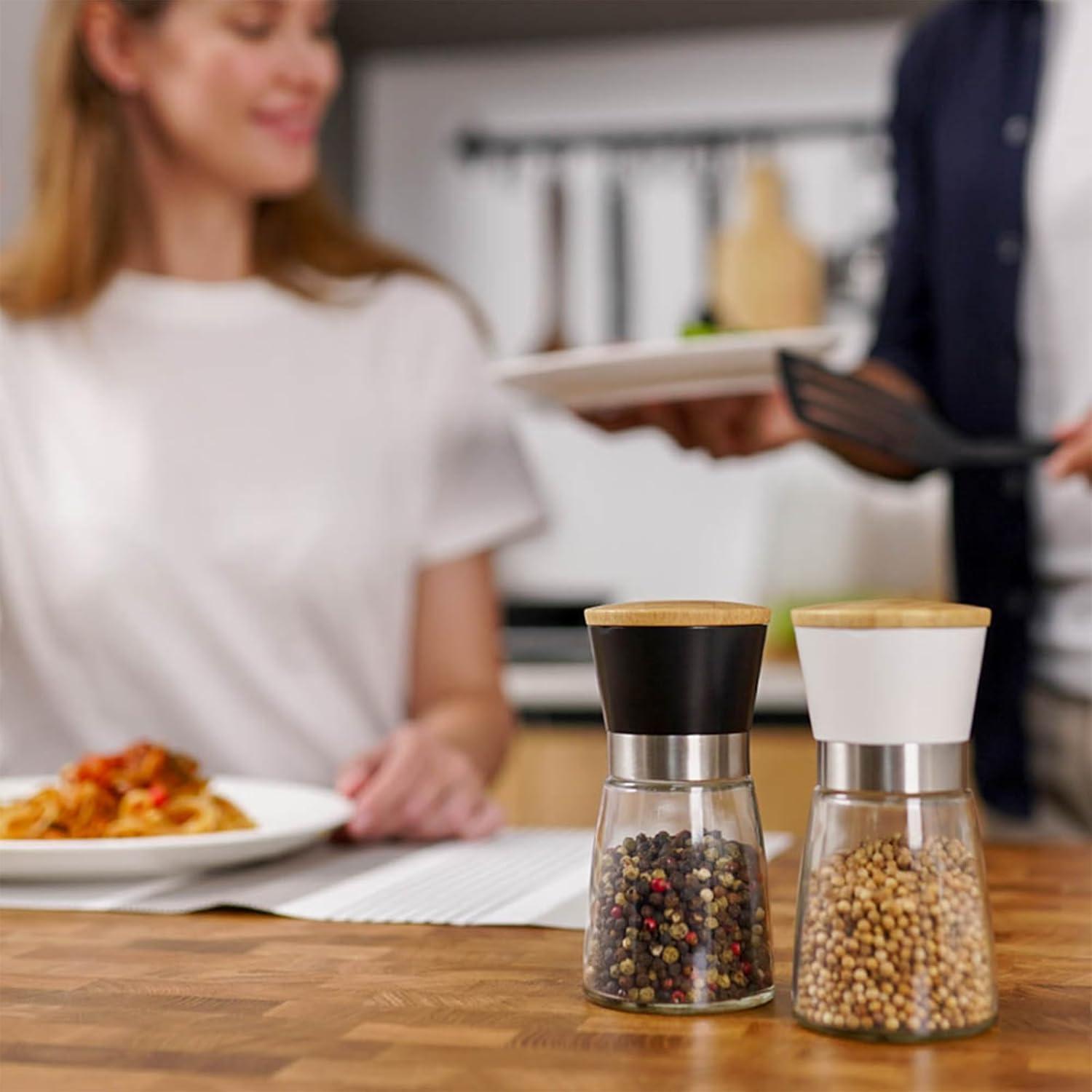 Juego de Molinillos de Sal y Pimienta VUCCHINI 170ml Manual