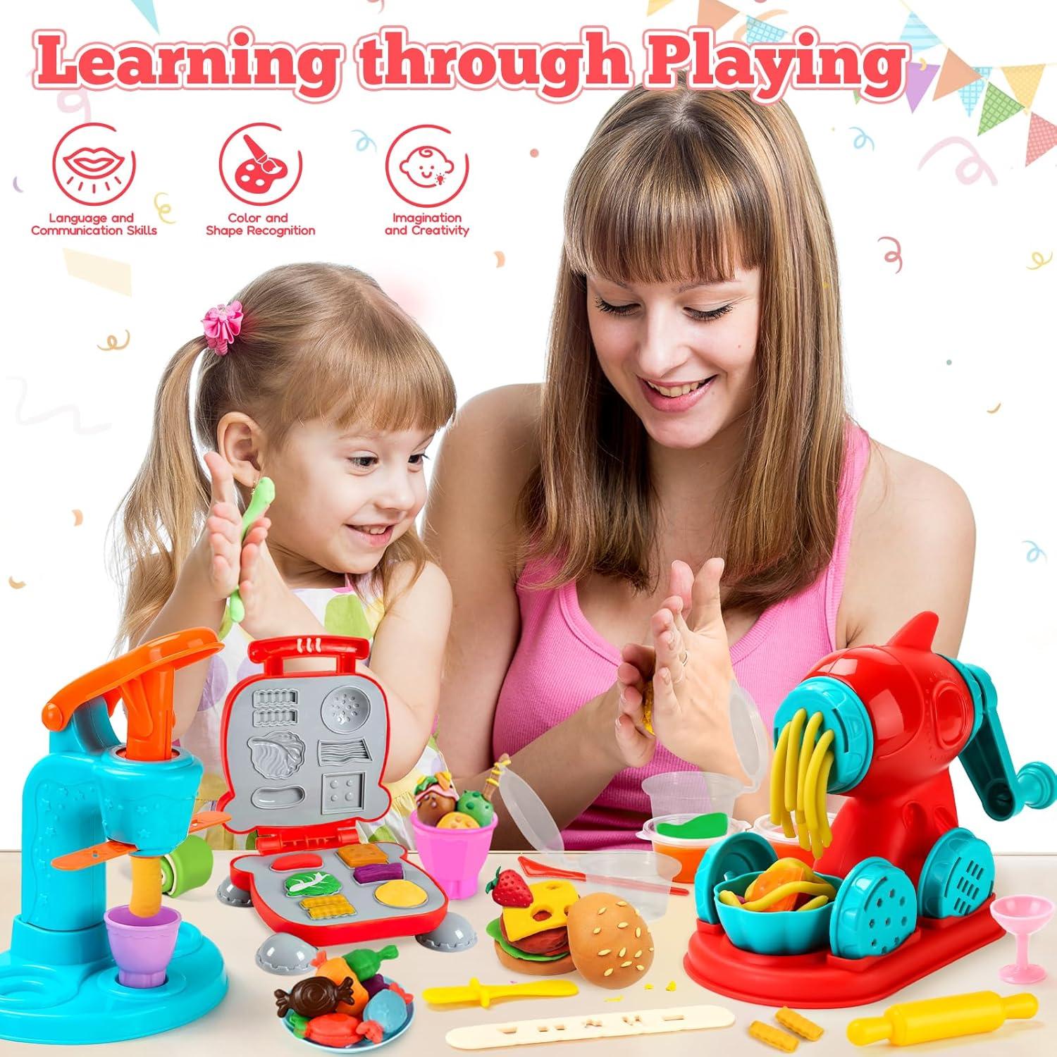 Conjunto de Masa 3 en 1 SOCBTNSO para Niños 3+ Años