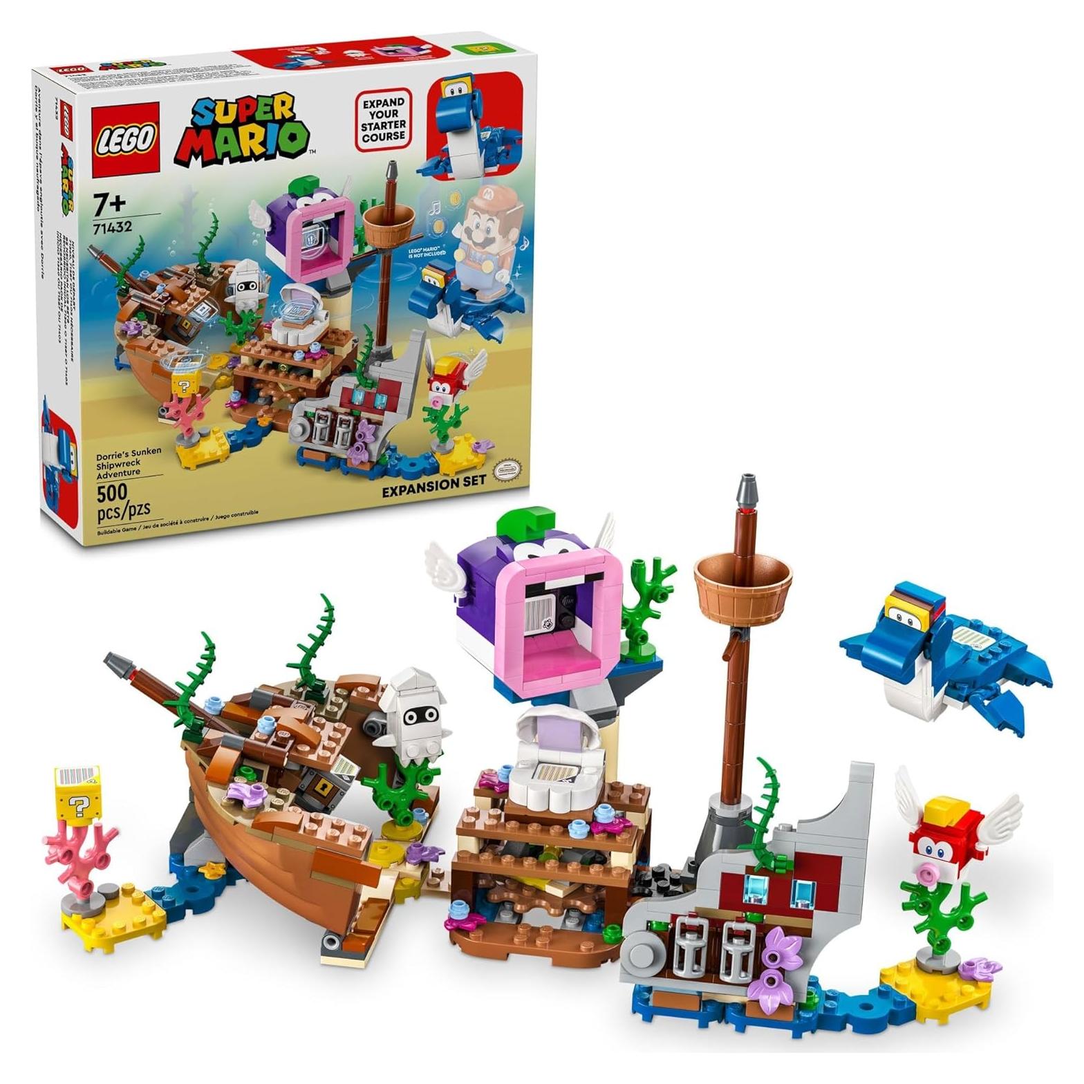 LEGO Super Mario Aventura Nave Hundida Dorrie 500 Piezas