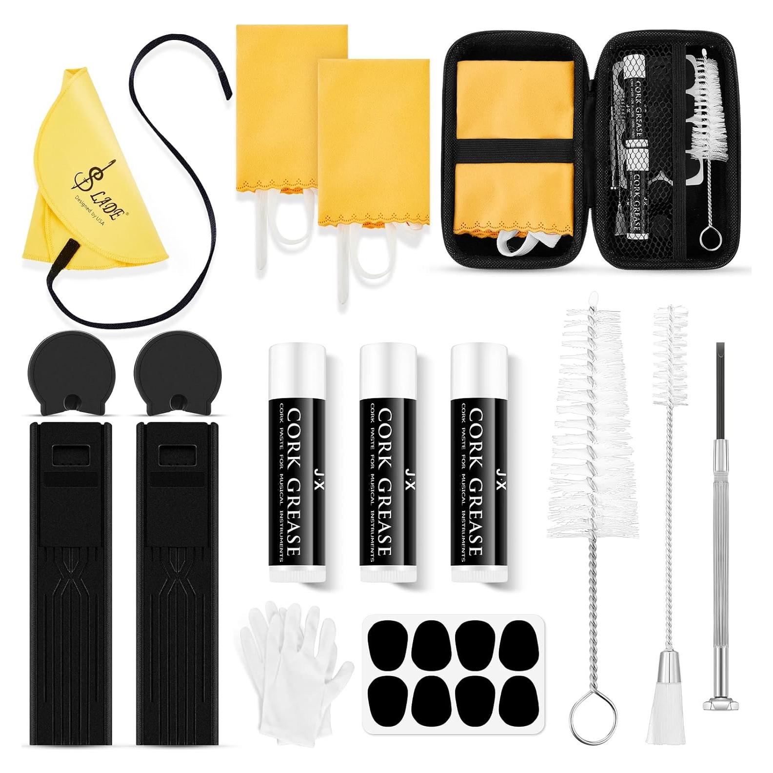 Kit de Limpieza para Clarinete Boao 23 Piezas Amarillo