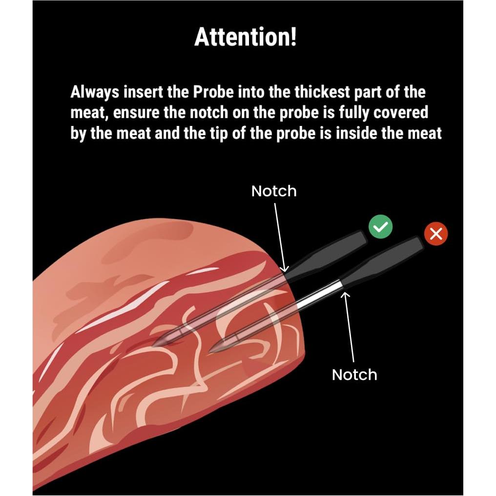 ThermoPro TempSpike 1000FT Wireless Meat Thermometer Digital with 2 Upgraded Ultra-Thin Probe, Kitchen Food Thermometer for Cooking/Turkey/Oven/Smoker/Rotisserie/Stove/BBQ Grill