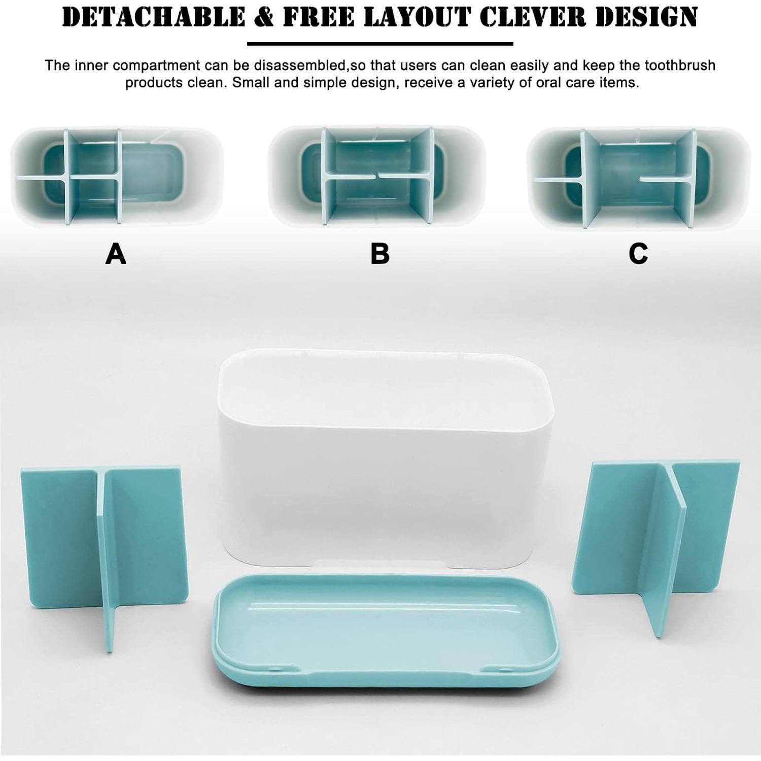 Soporte para Cepillos de Dientes Cerpourt Azul Ajustable