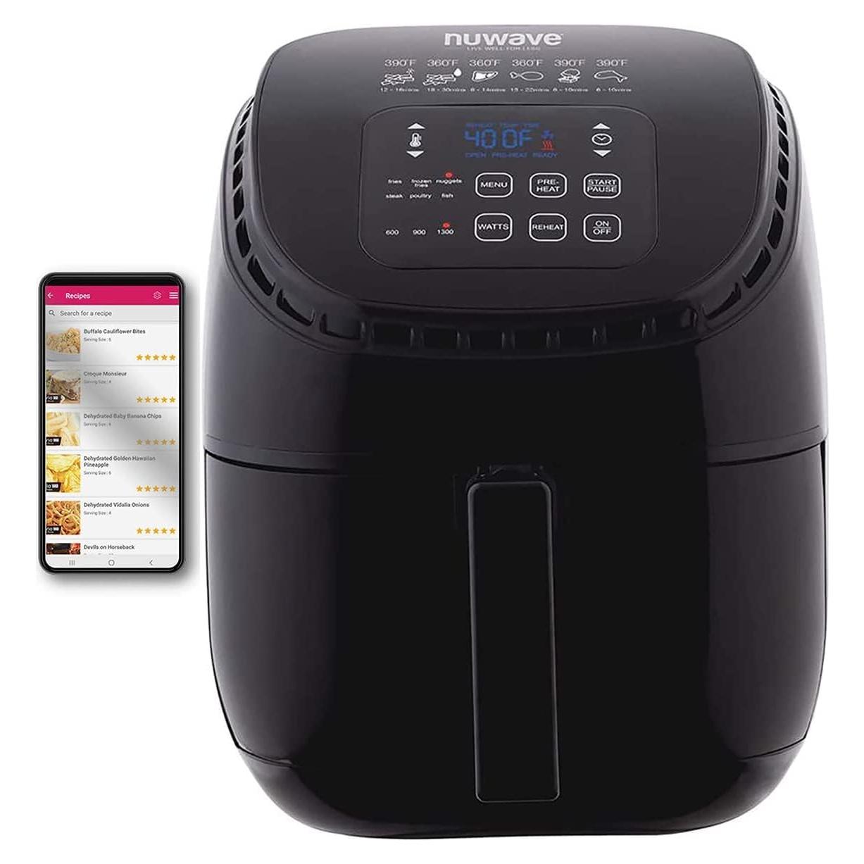 Freidora de Aire Nuwave Brio 3QT Renovada, Digital Táctil