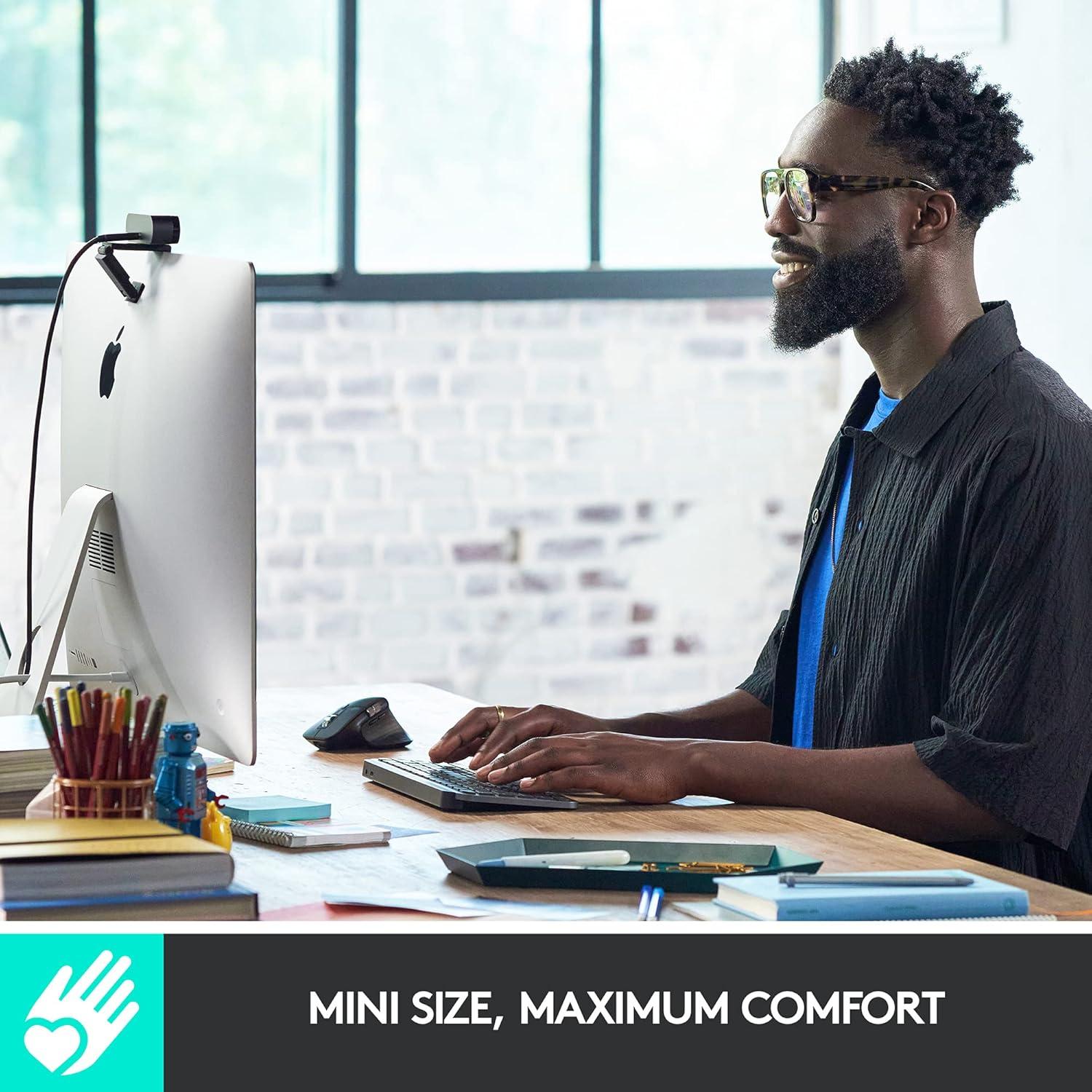 Teclado Inalámbrico Logitech MX Keys Mini Retroiluminado - Gris Pálido