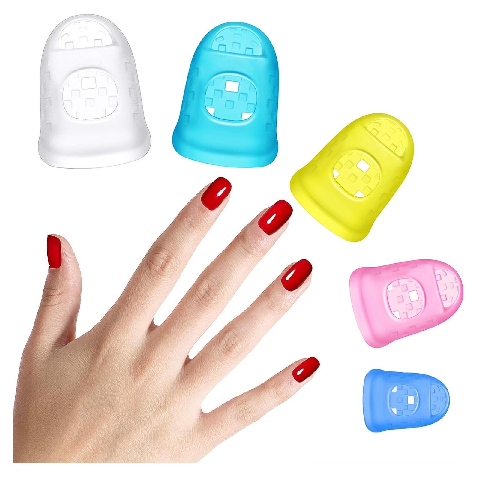 40 Protectores de Dedos de Silicona para Guitarra Multicolor