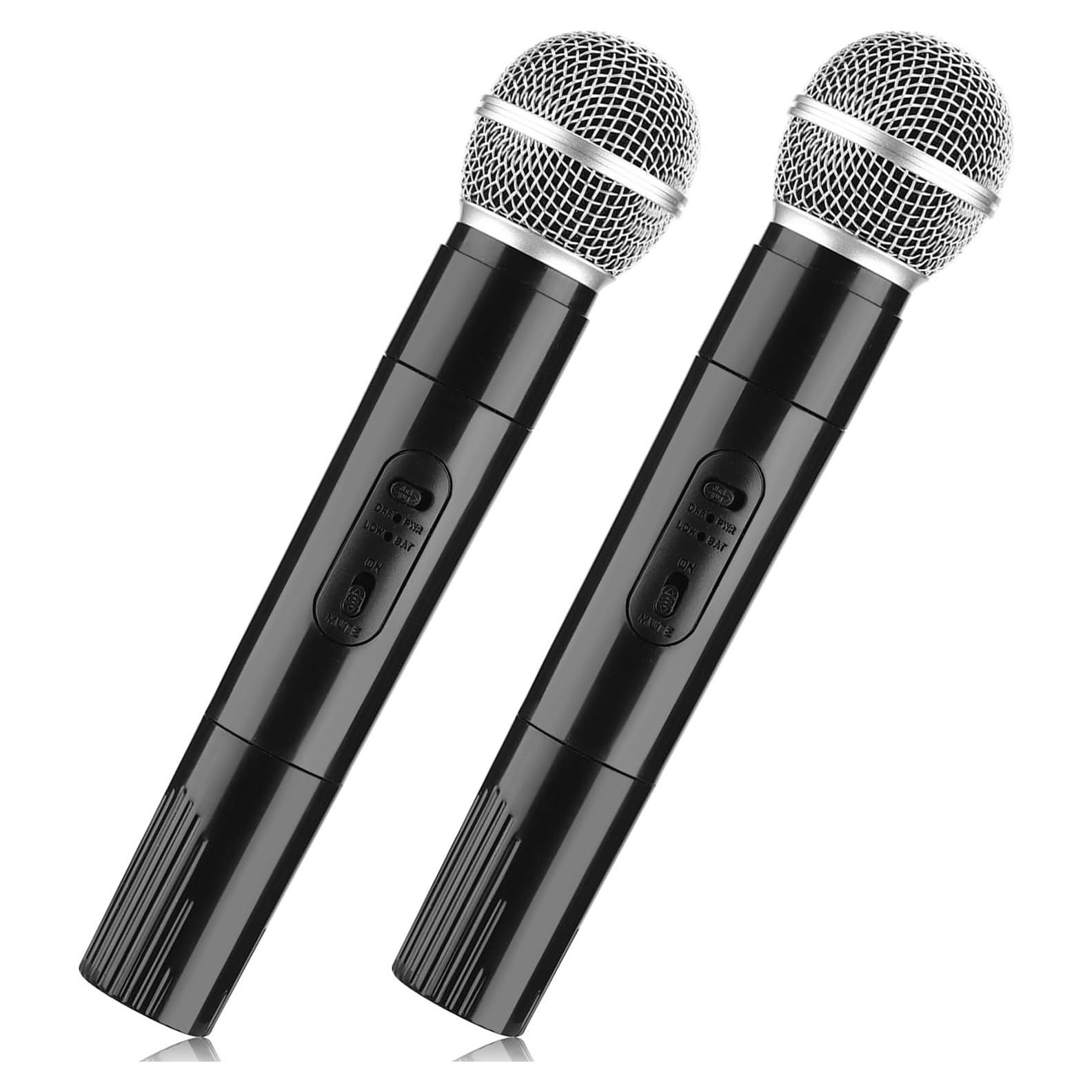 Accesorios de Micrófono Falso Facmogu 2 Piezas Realistas