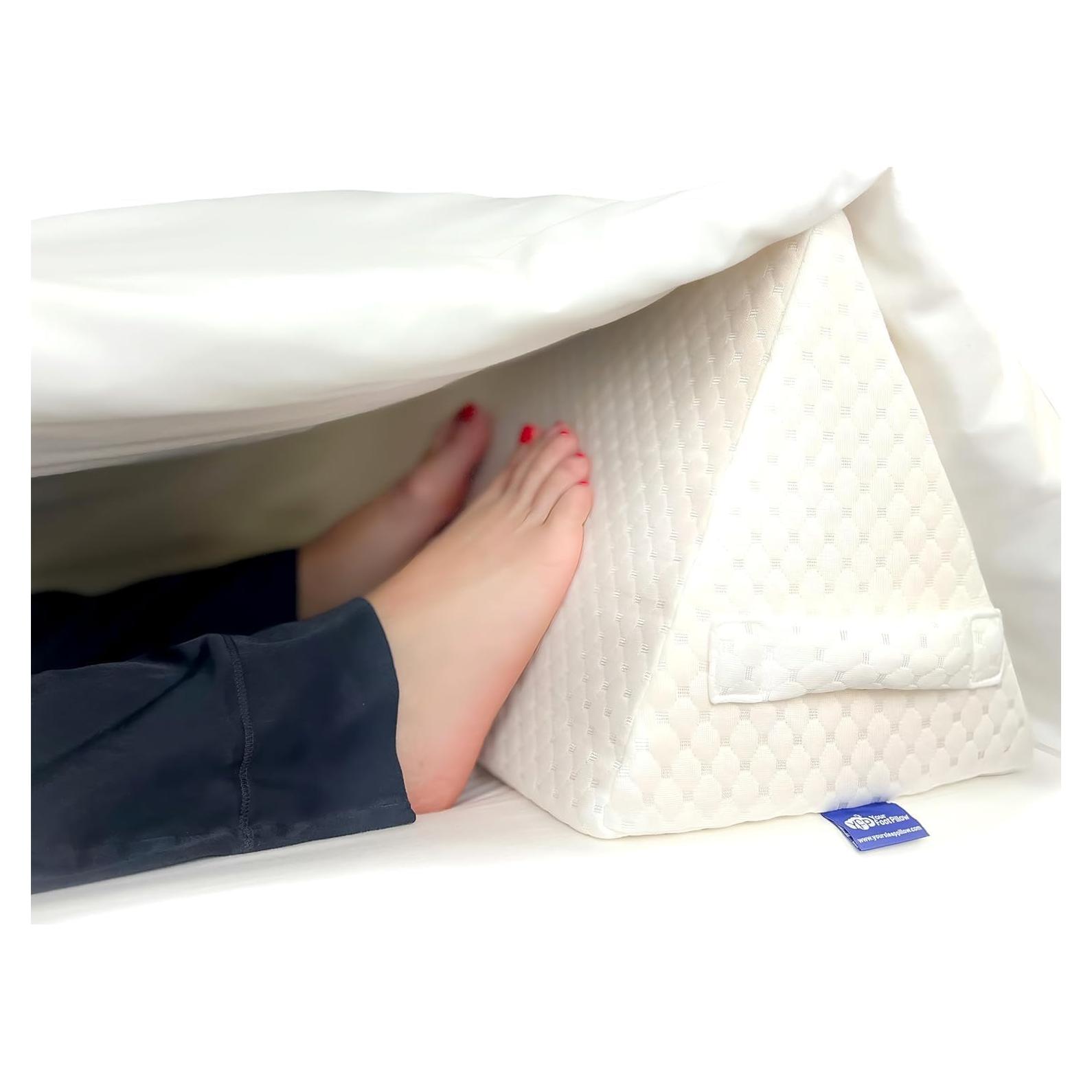 Almohada Triangular para Pies Genérica 28x66 cm Soporte Espalda