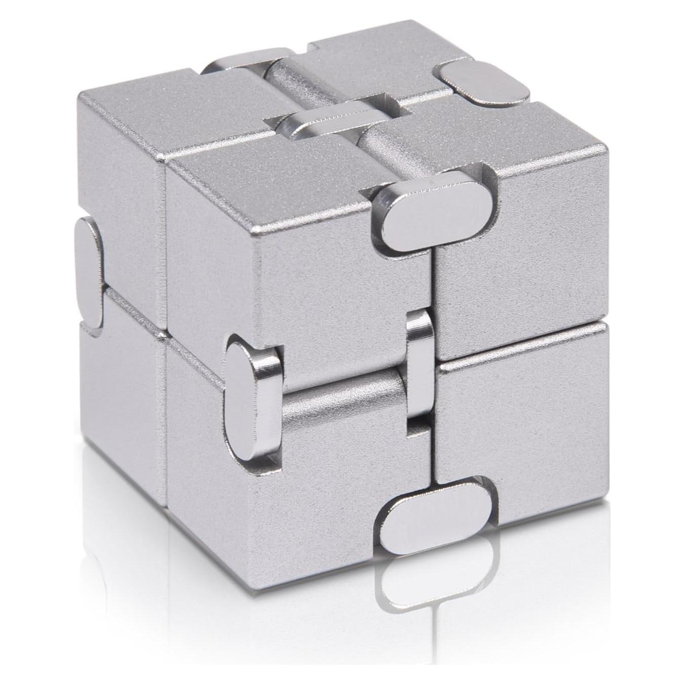 Cubo Infinito Antiestrés de Metal Prime - Juguete Sensorial