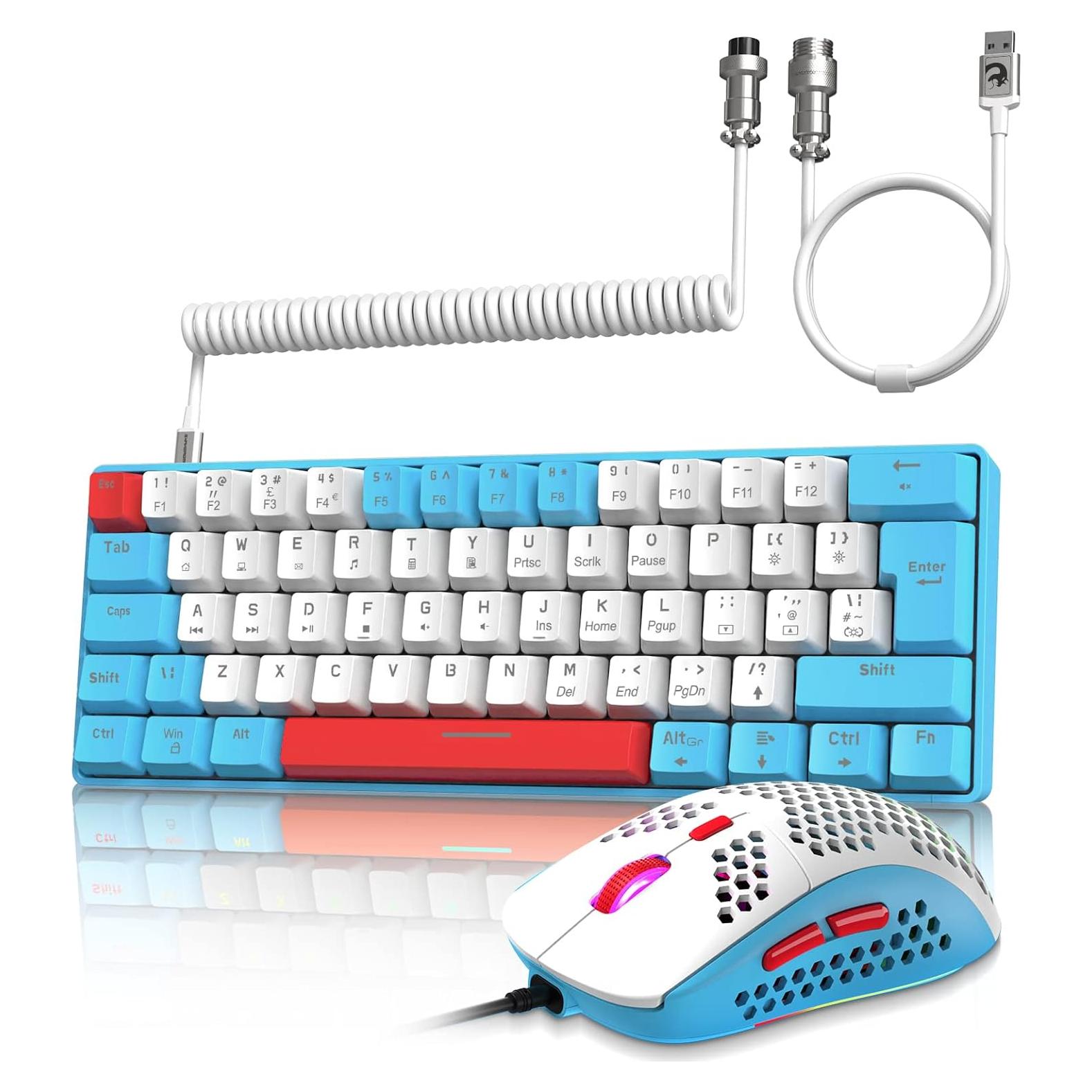 Teclado Mecánico Gaming ZIYOU LANG RK-T60 + Ratón RGB 6400DPI