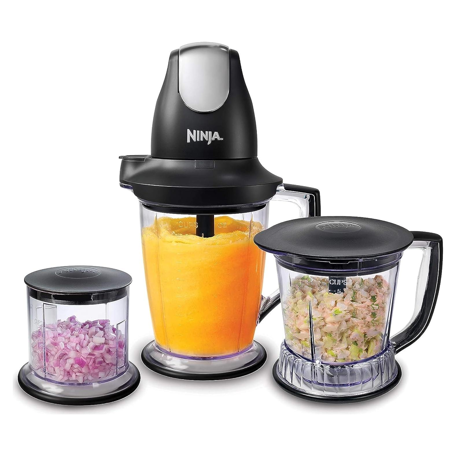 Licuadora Ninja QB1004 450W con Jarra 48oz y Tazones