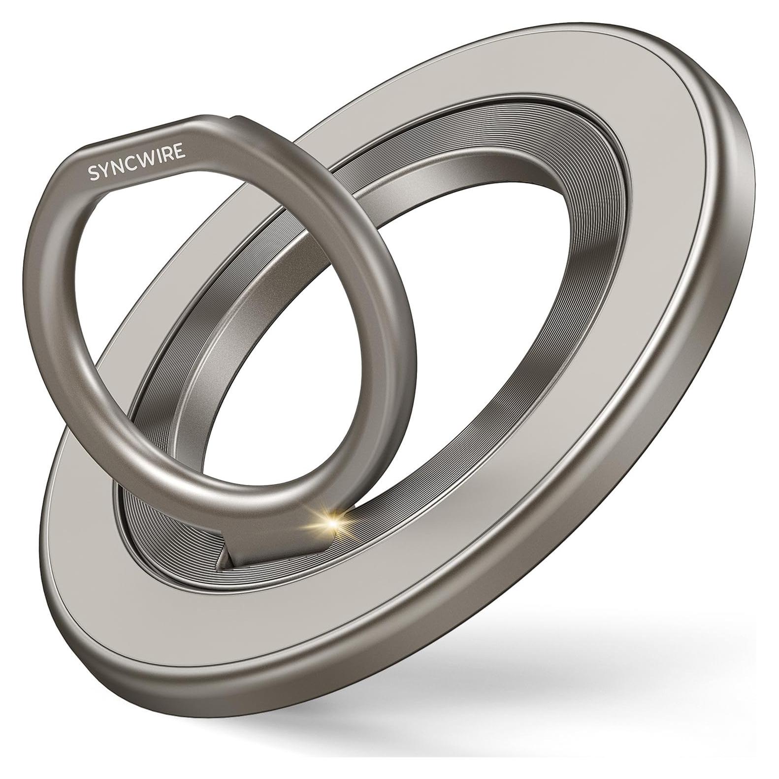 Soporte Anillo Magnético Syncwire MagSafe Titanio 360°