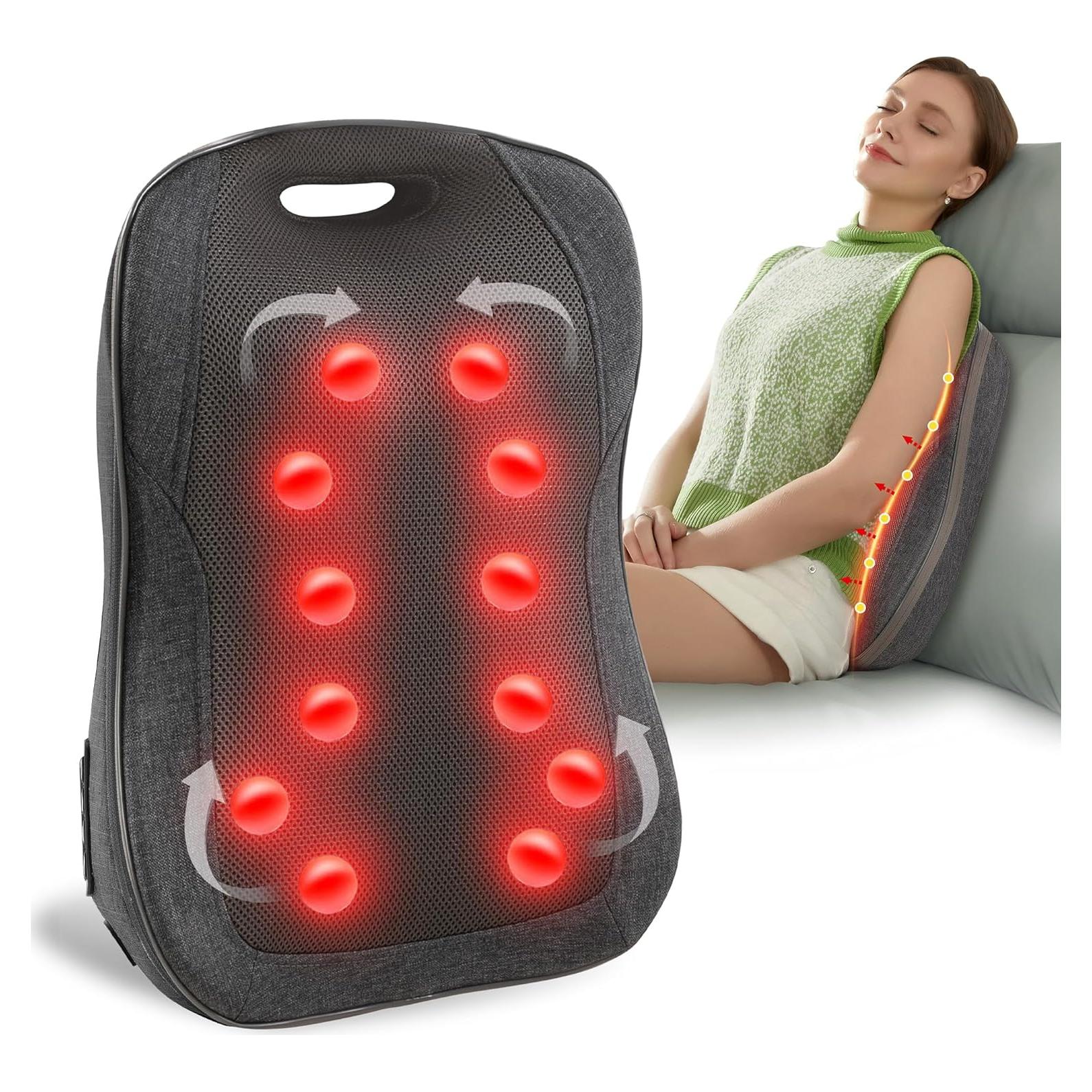 Masajeador de Espalda Shiatsu CooCoCo 48x36 cm con Calor