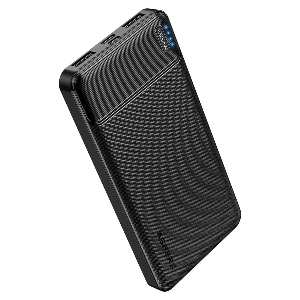 Banco de Batería Portátil AsperX 10000mAh USB-C Carga Rápida
