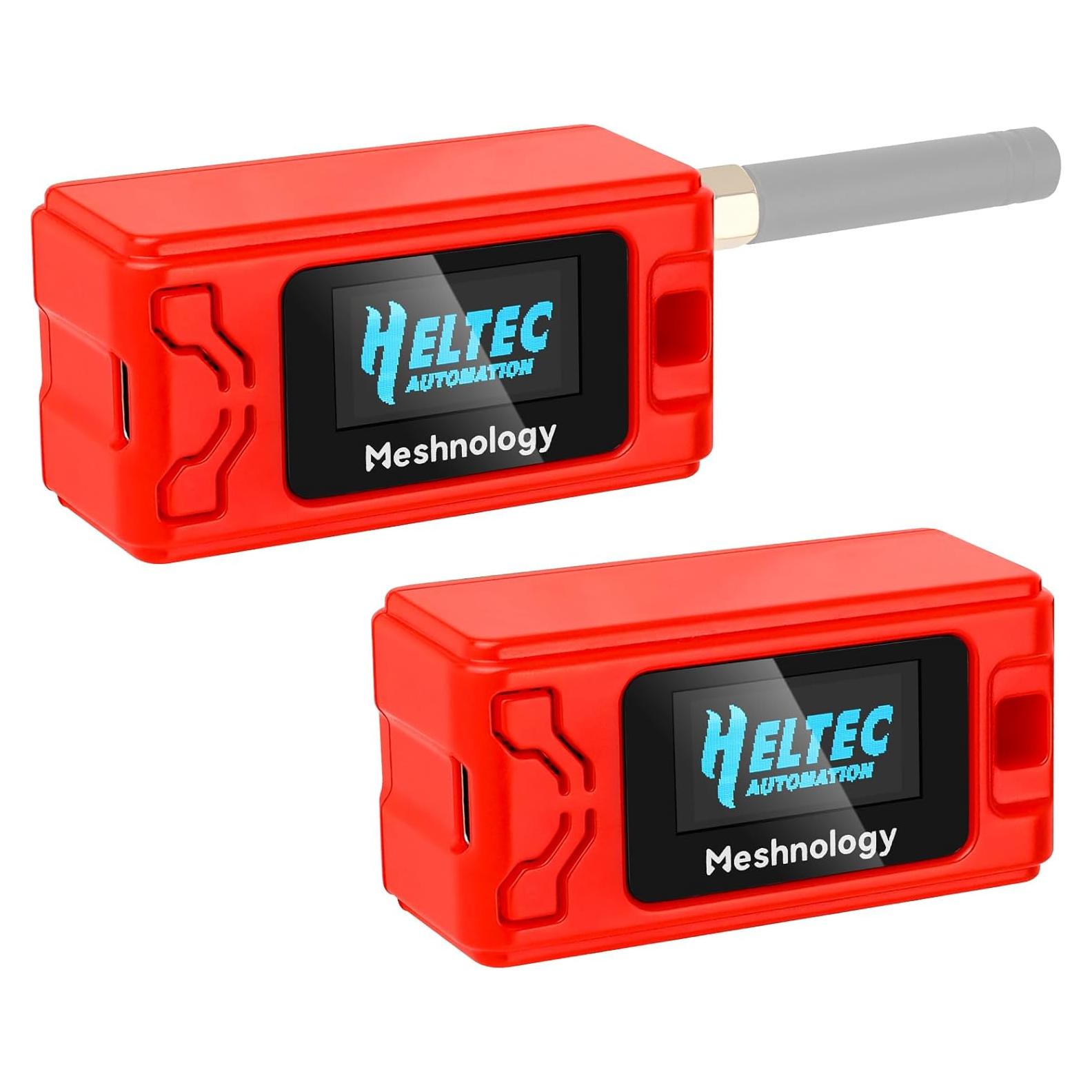 Paquete de 2 Carcasas Meshnology para ESP32 LoRa V3 con Antena y Tipo C